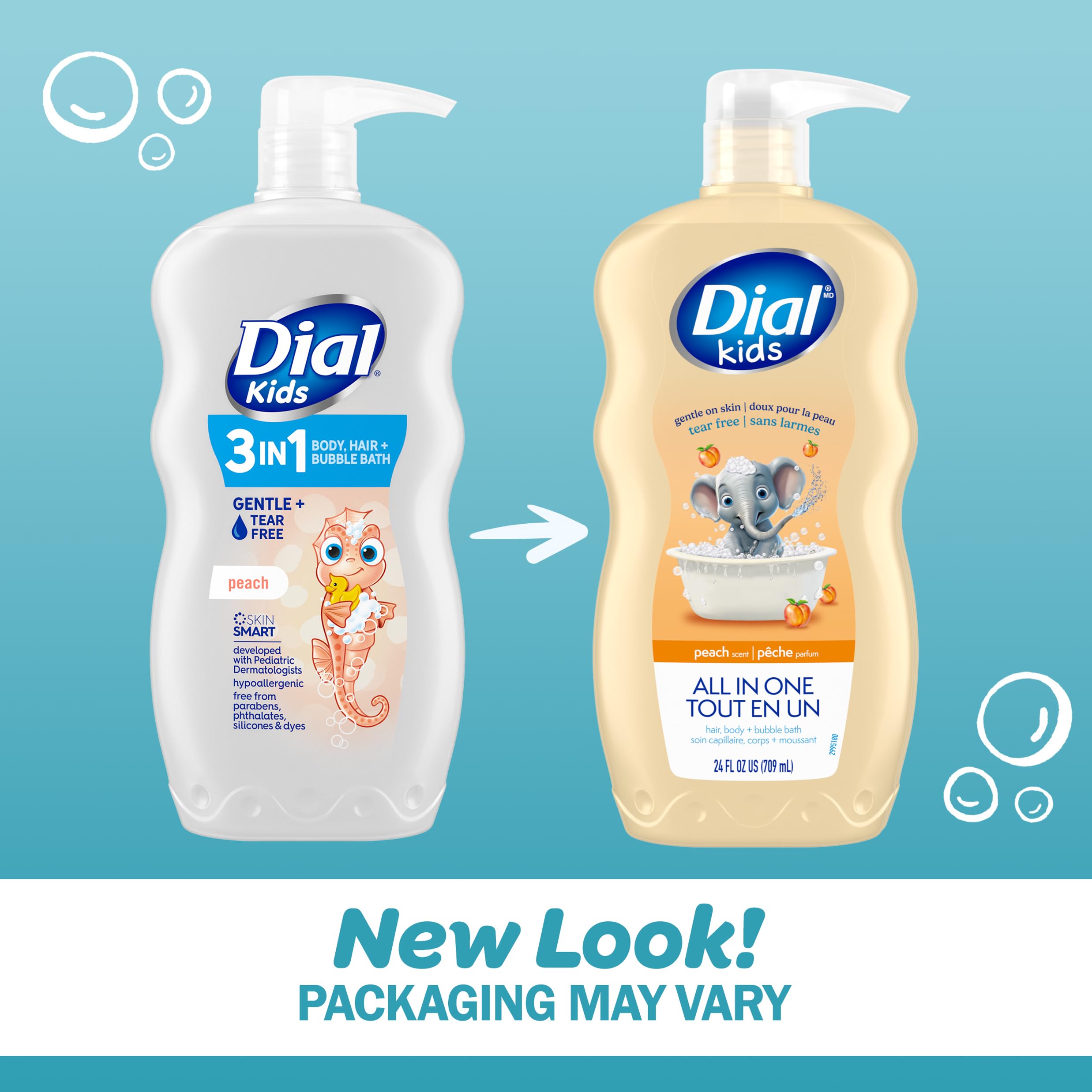 Dial Kids Body + Hair Wash, Orange Splash, 24 Ounce