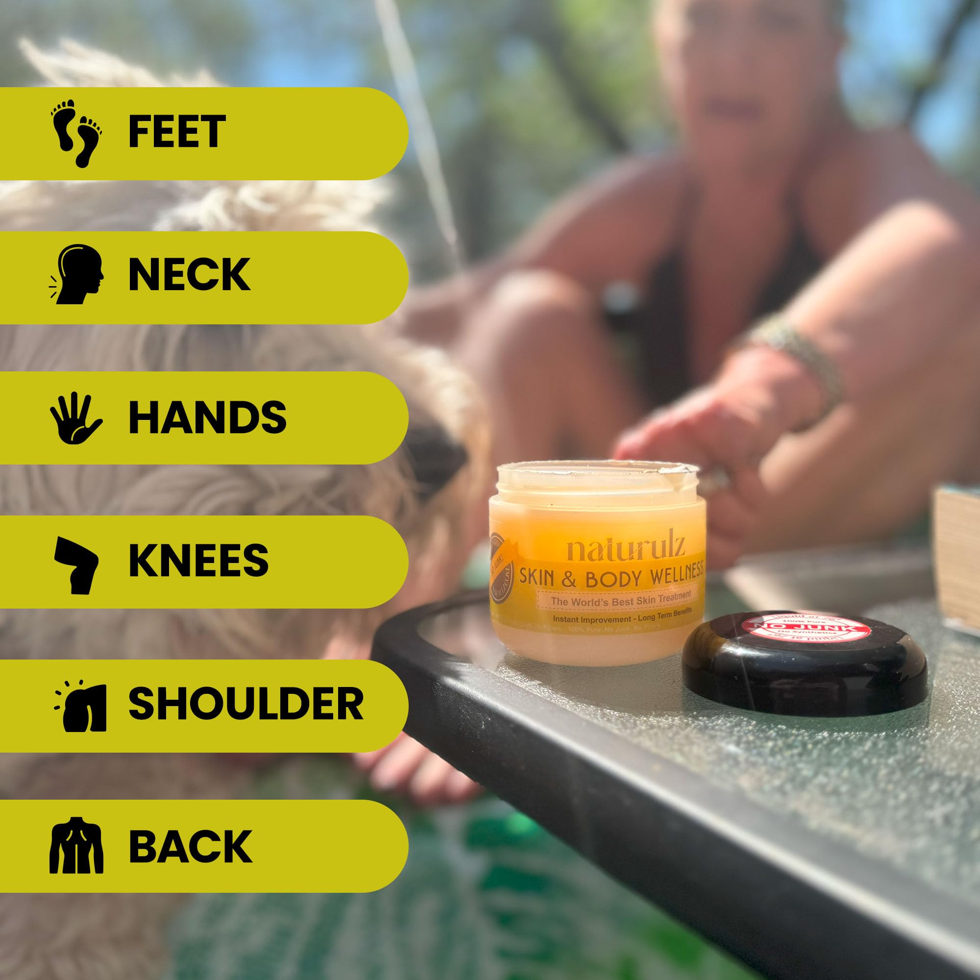 Naturulz Skin & Body Wellness 4oz - Everyday Essentials with Nourishing Coconut oil, Antioxidant-rich Turmeric, Oregano, Parsley