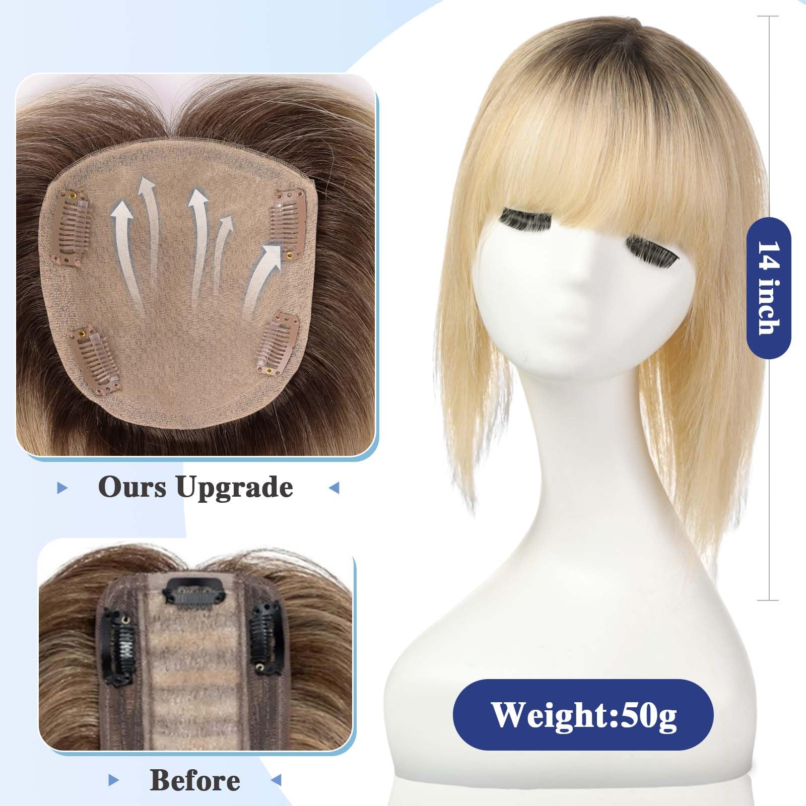 Haircube Hair Topper 5''*5.5'' Base Hair Toppers For Women Real Human Hair