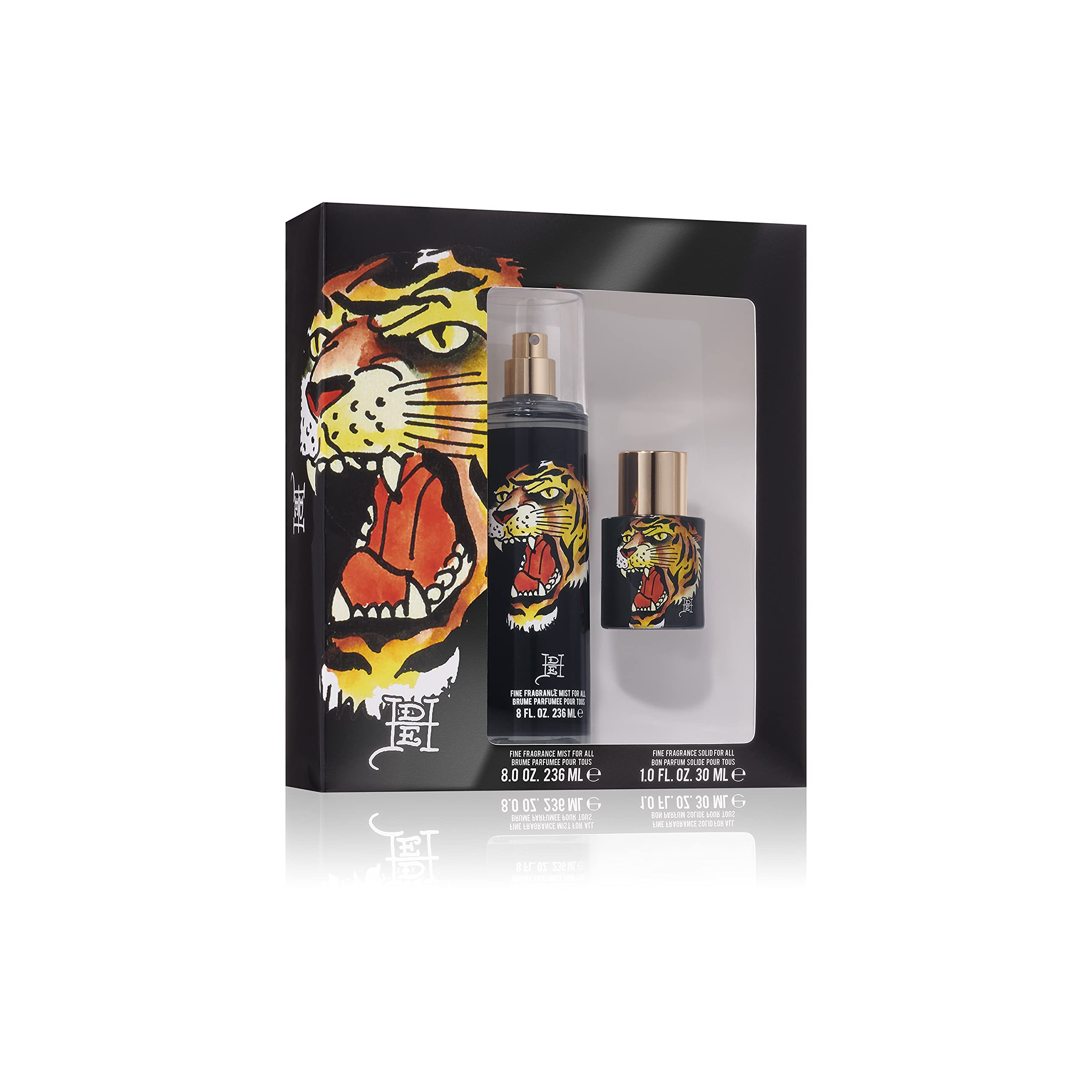 Ed Hardy Men & Womens Fragrance Set, Eau De Parfum, Tiger Ink, 2 Piece Set