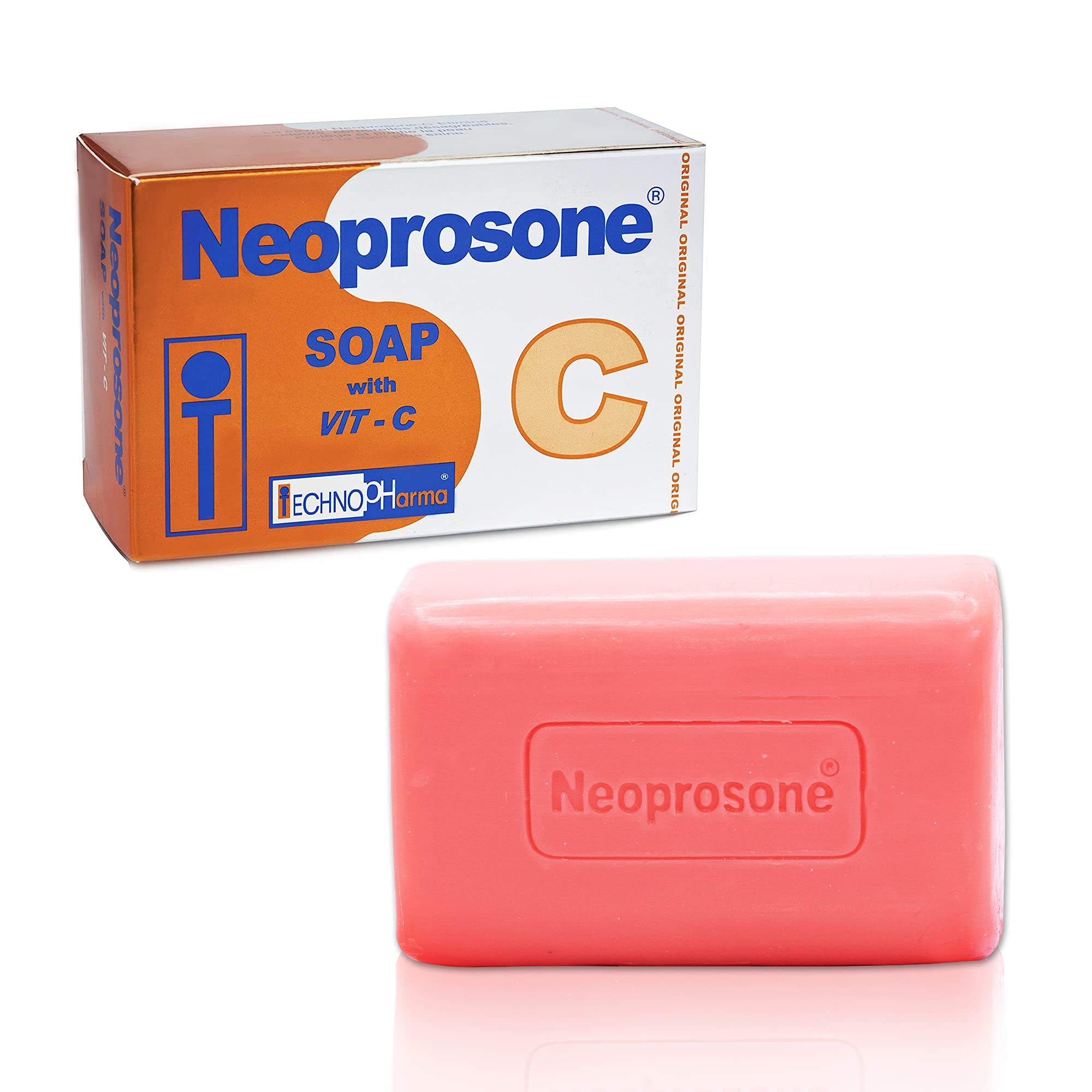 Neoprosone, Skin Brightening Soap | 7oz / 200g | Exfoliating, Cleansing Bar, Helps to Reduce Spots on: Knees, Elbows, Face, Priv