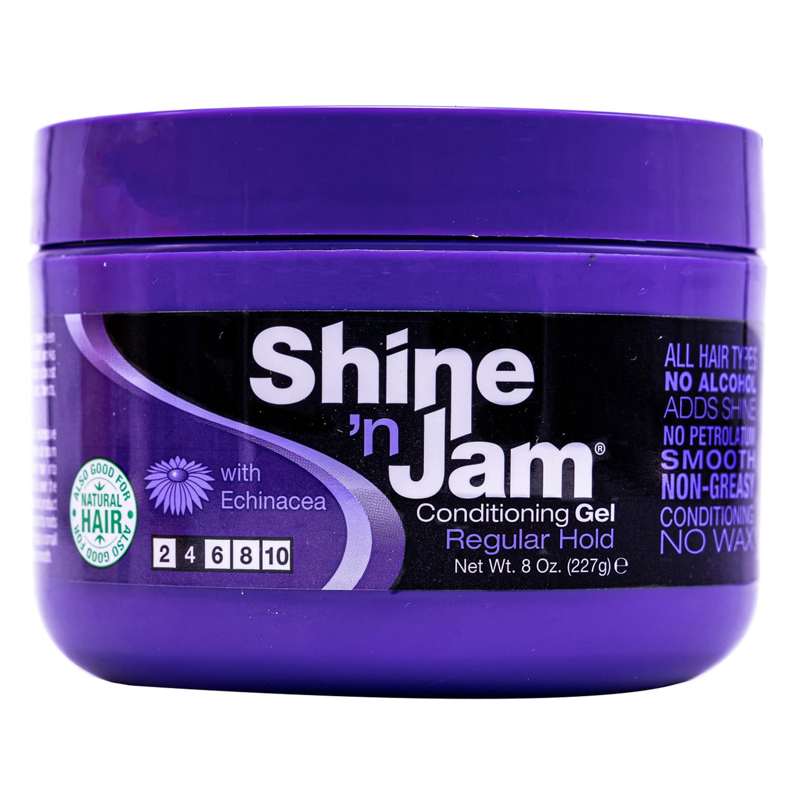 Ampro Shine n Jam Conditioning Gel, Regular Hold, 8 oz (Pack of 6)