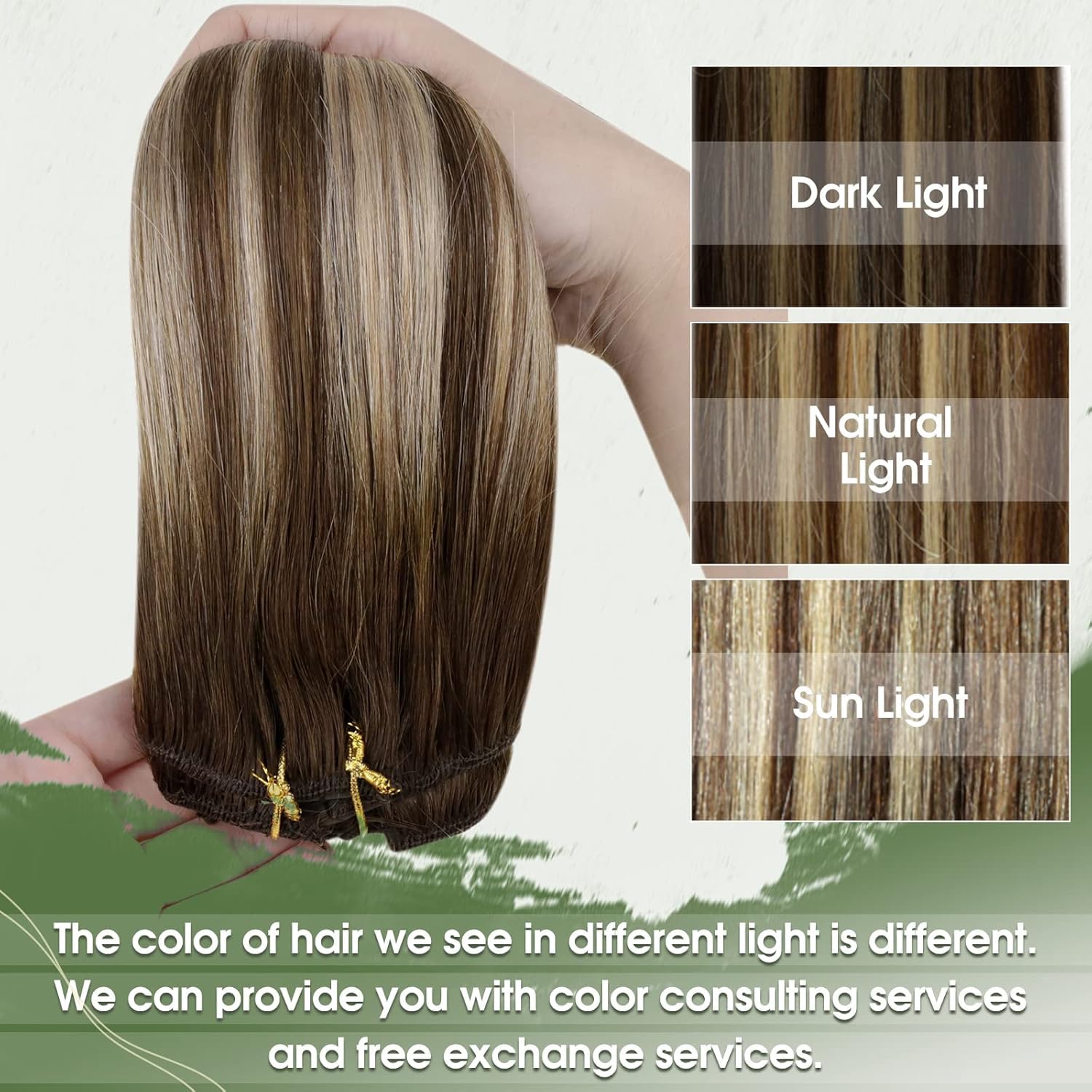 Hetto Balayage Brown Hair Extensions Clip In Human Hair Dark Brown To Caramel Blonde And Brown Human Hair Clip In Extensions 20