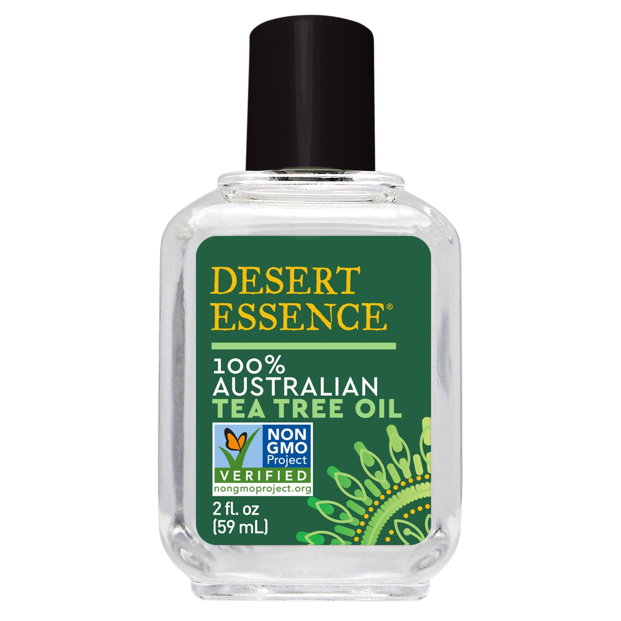 Desert Essence 100% Australian Tea Tree Oil Therapeutic Grade Essential Oil - Skin Cleansing, Clarifying, Soothing - Refreshing 