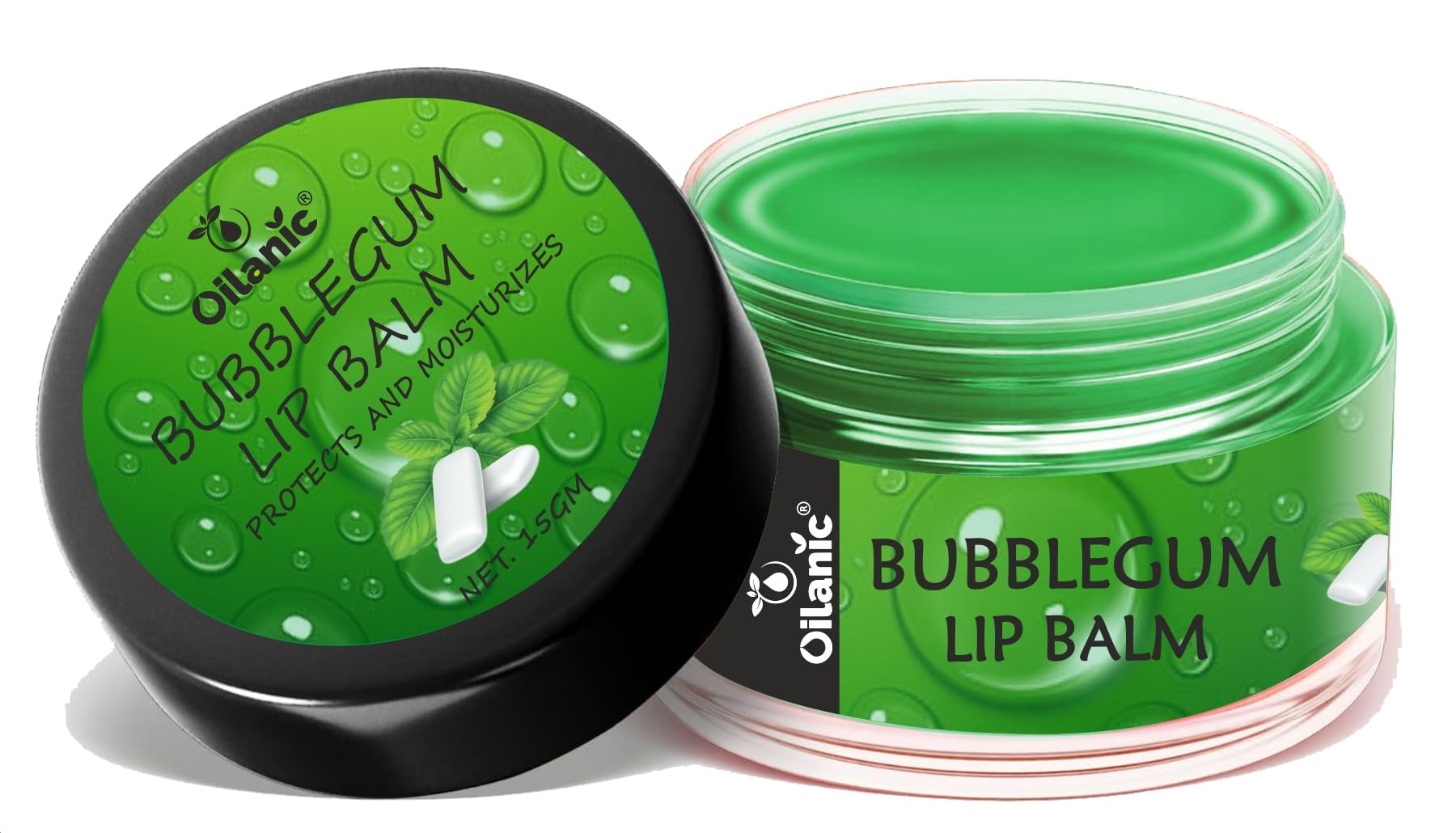 Oilanic Bubblegum Lip Balm For Soft And Nourished Lips (Pack Of 1, 15 Gram)|Deep Moisturizing Lip Care With Refreshing Bubblegum