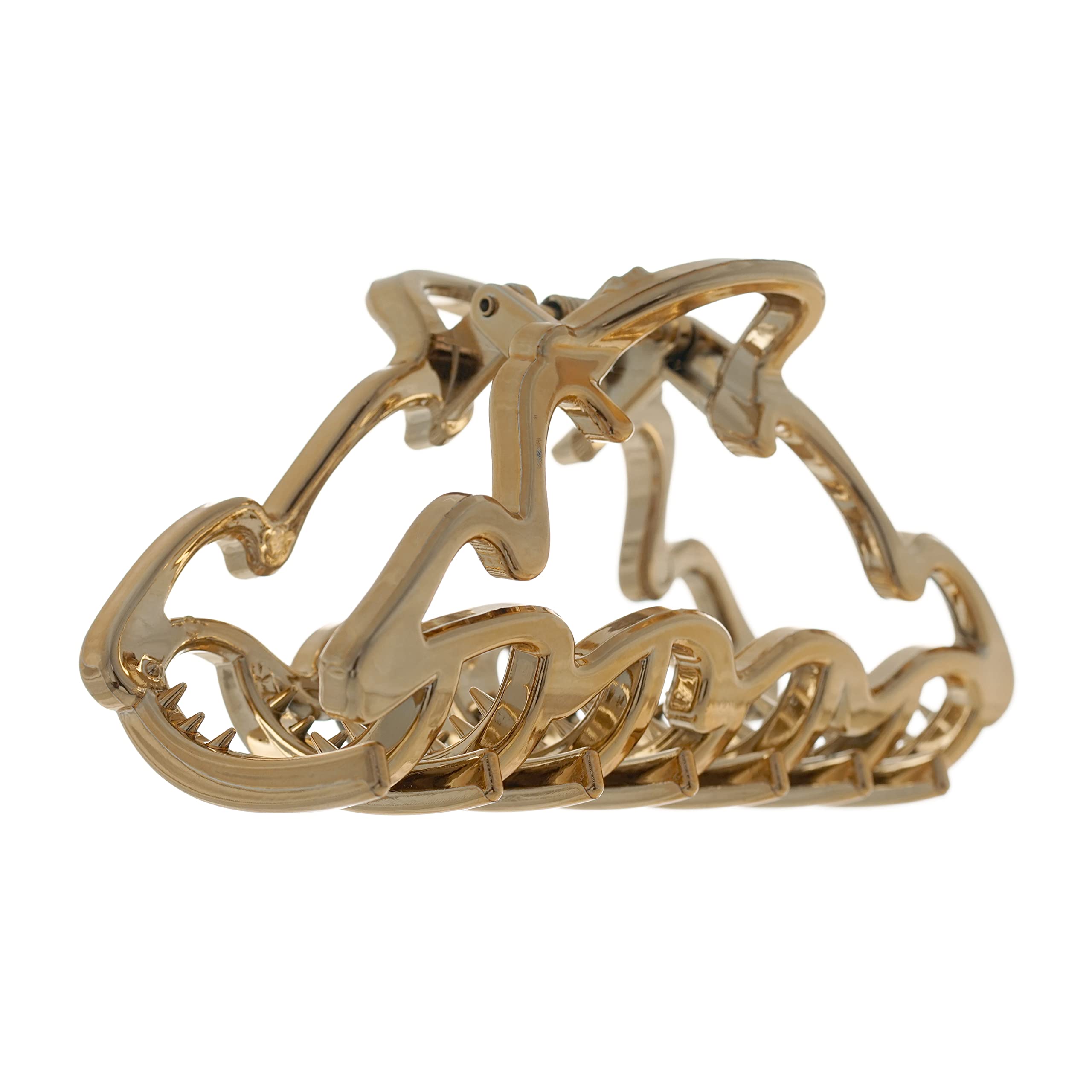 Ouidad Made for Curls XL Claw Clips, Gold and Silver, 2 Count
