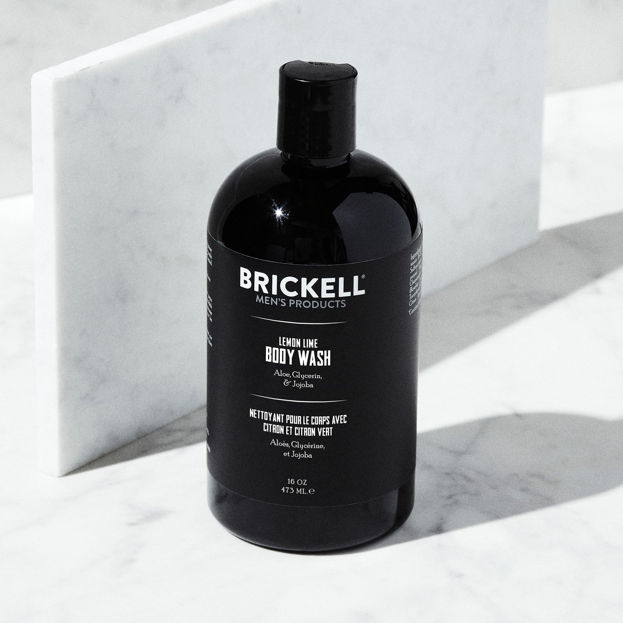 Brickell Men's Invigorating Body Wash for Men, Natural and Organic Deep Cleaning Shower Gel with Aloe, Glycerin, and Jojoba Oil,