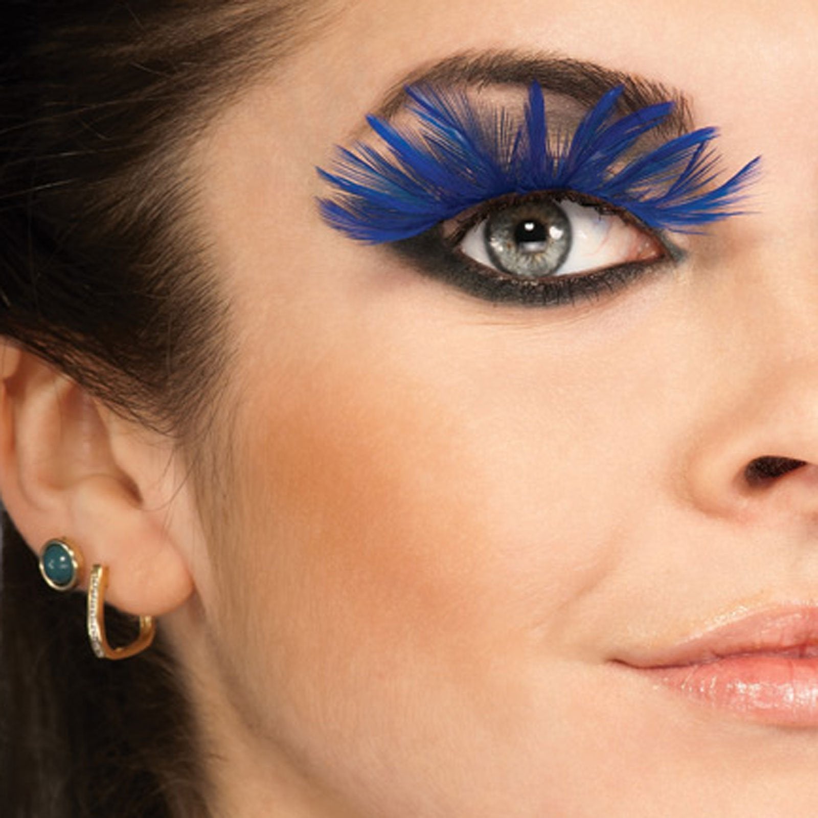 Rubies Blue Eyelashes and Adhesive
