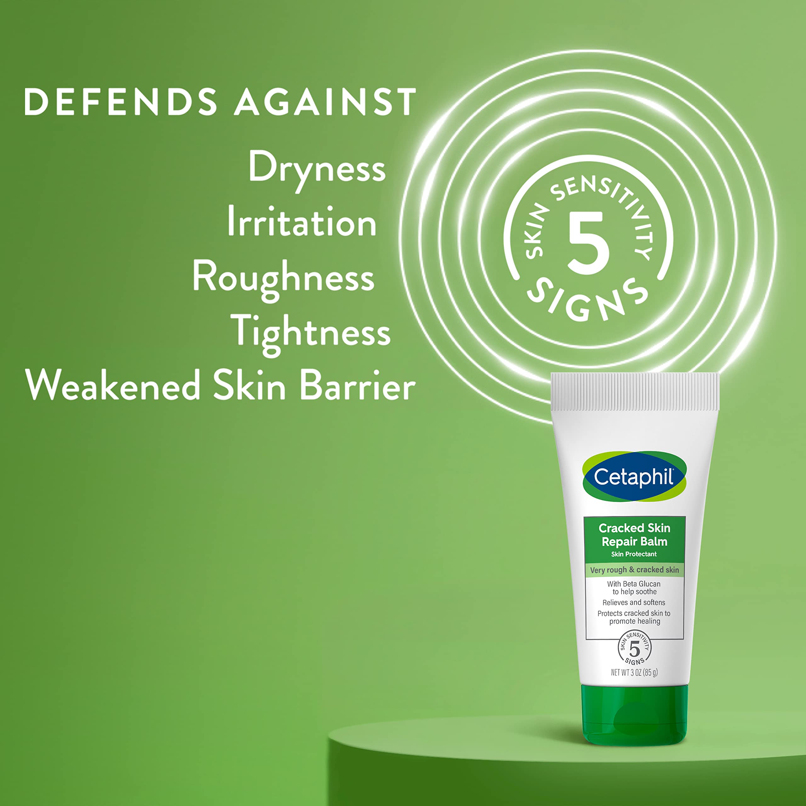 Cetaphil Cracked Skin Repair Balm, 3 Oz, For Very Rough & Cracked, Sensitive Skin, Protects, Soothes & Restores Deeper Cracks, H