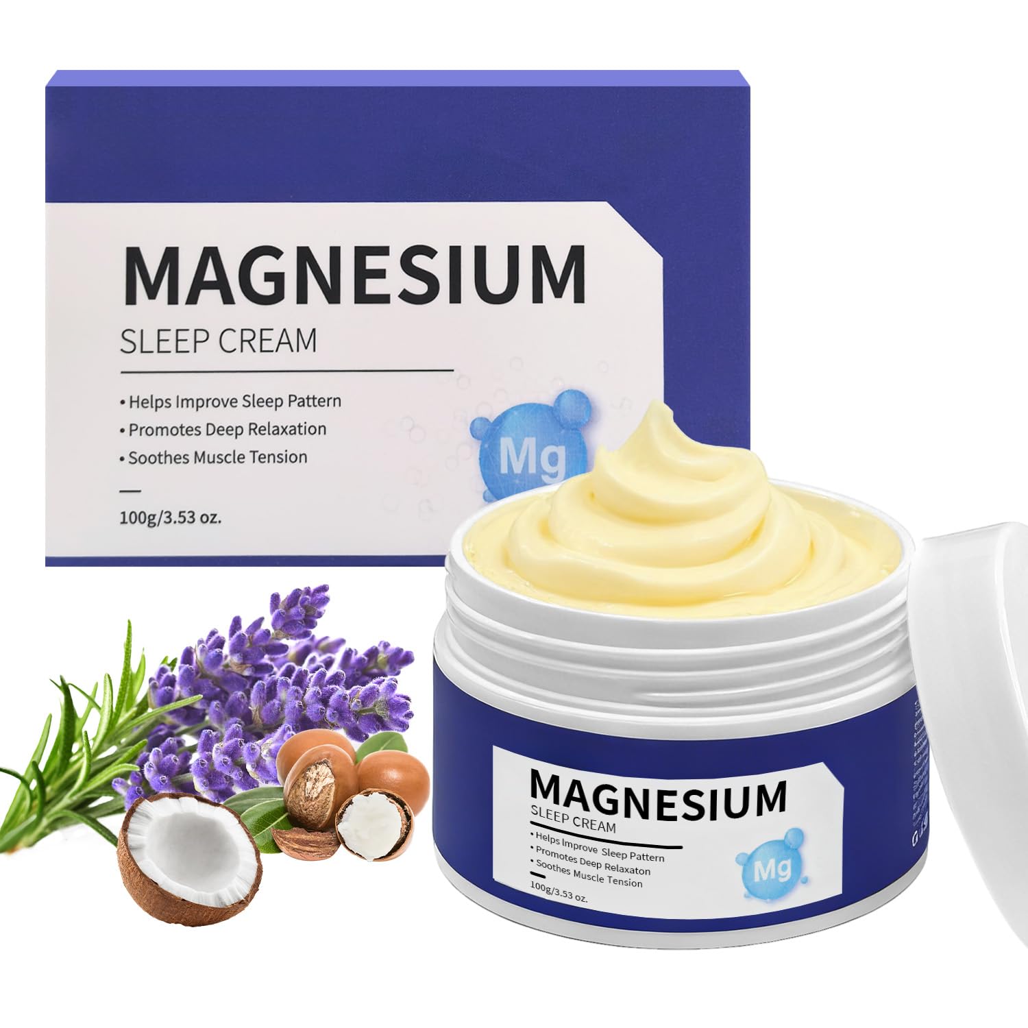 Danliss Magnesium Lotion with Chamomile & Hyaluronic Acid for Sleep