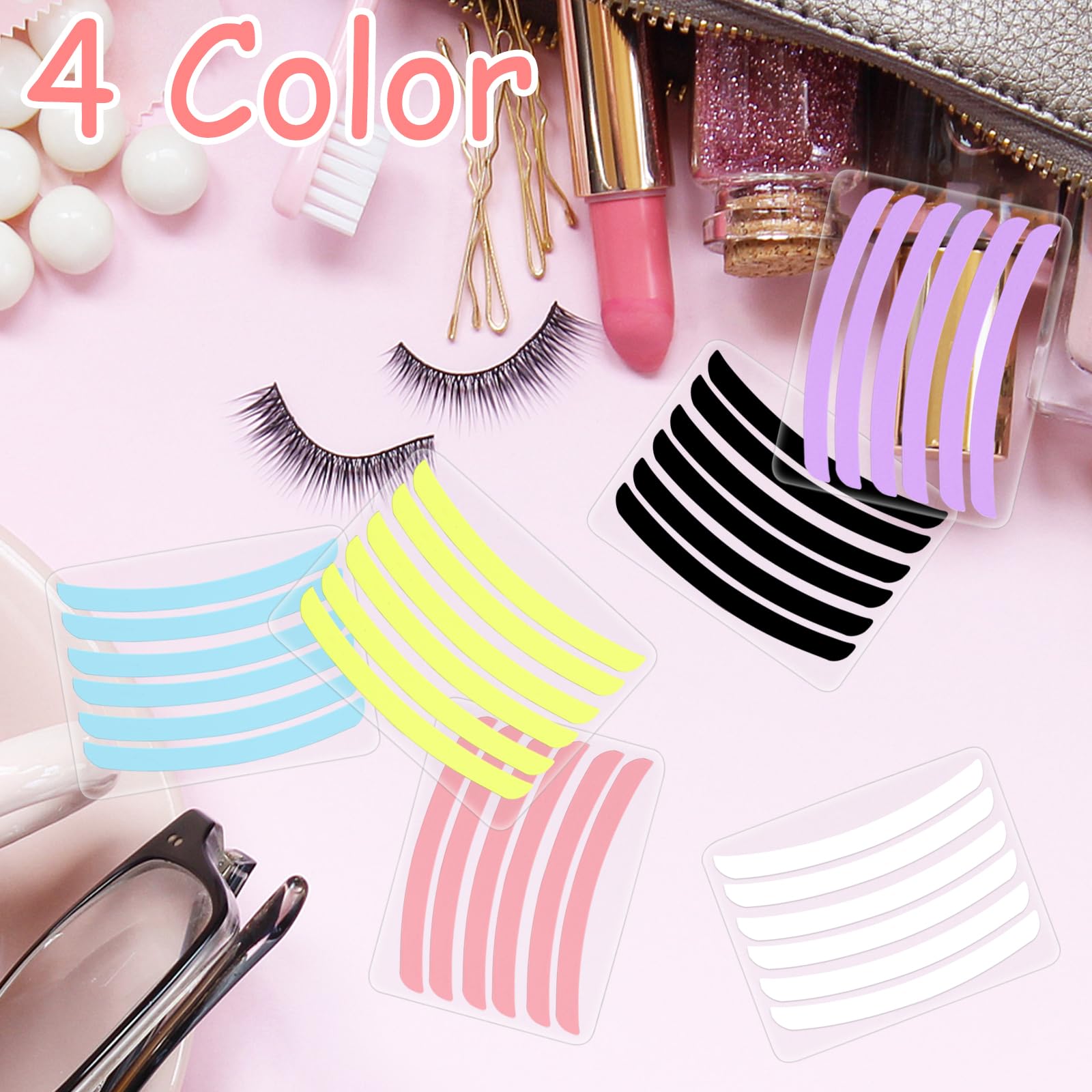 36 Pcs Lash Lifting Ribbon Kit, Reusable Lash Lifting Rods Lash Lifting Tool, Lash Lifting Pads Silicone Perm Ribbon Eyelash Lif