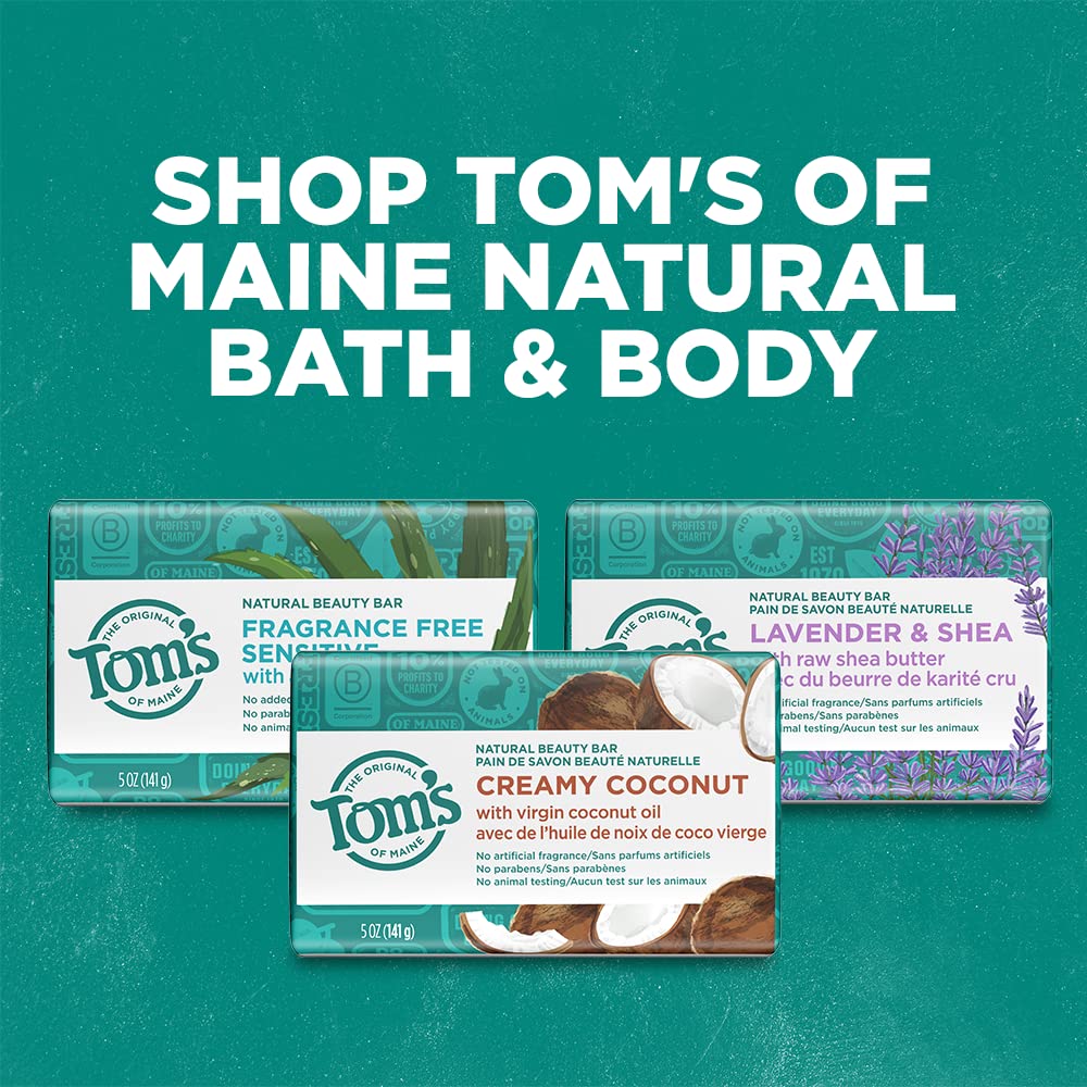 Tom'S Of Maine Natural Beauty Bar Soap, Orange Blossom With Moroccan Argan Oil, 5 Oz.