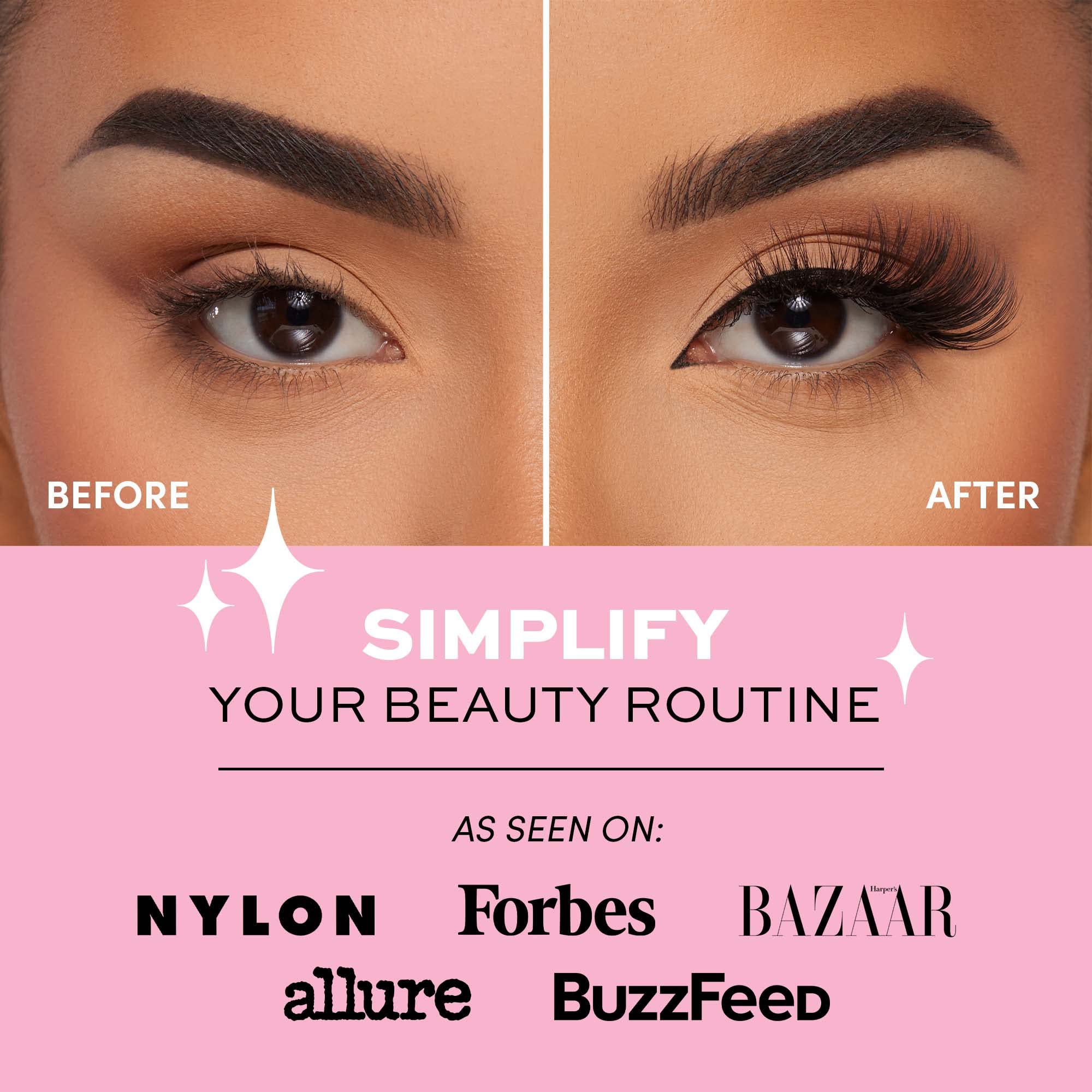 Glamnetic Magnetic Eyelashes - Vip | Long Magnetic Lashes, 60 Wears Reusable High Volume Faux Mink Lashes, Dramatic, Round - 1 P