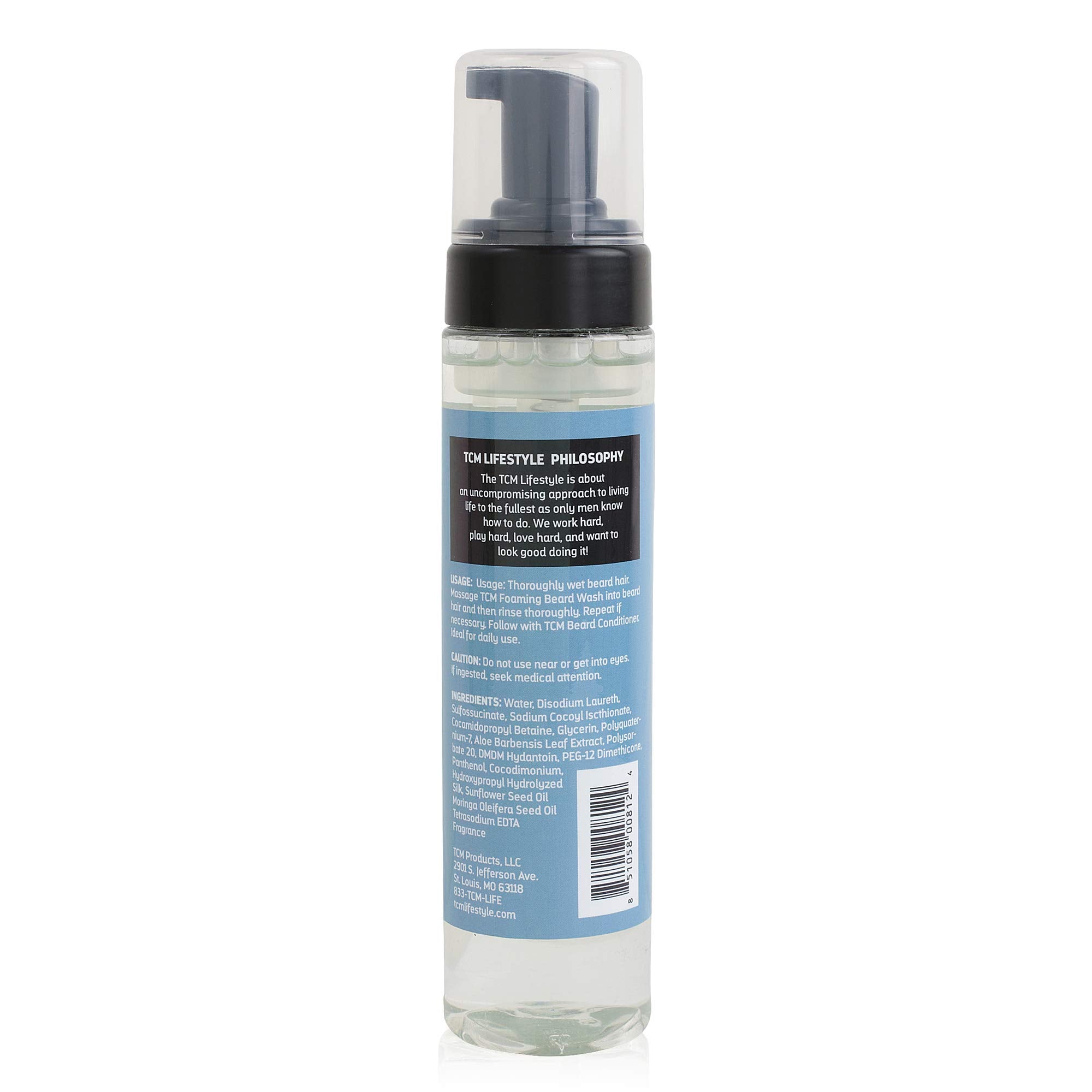 Tcm Men'S Foam Beard Wash For Facial Hair Cleansing, Conditioning, And Softening (7.5Oz)