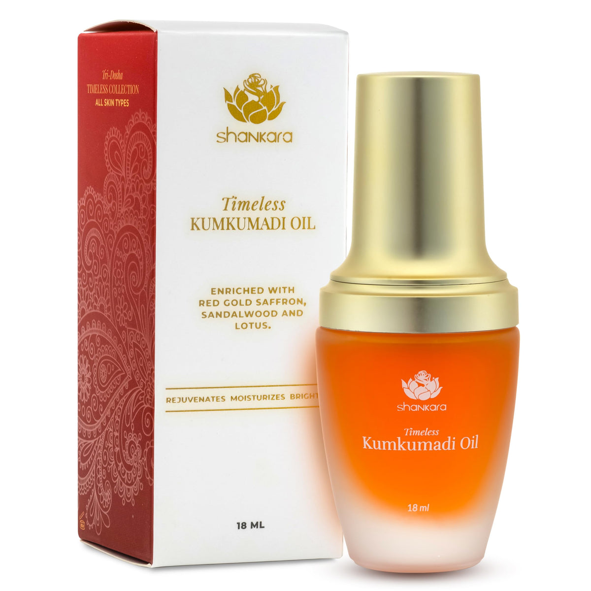Shankara Kumkumadi Oil With Pure Saffron And Ayurvedic Herbs - Dark Spot Remover Facial Oil For Hydrated And Moisturized Skin -