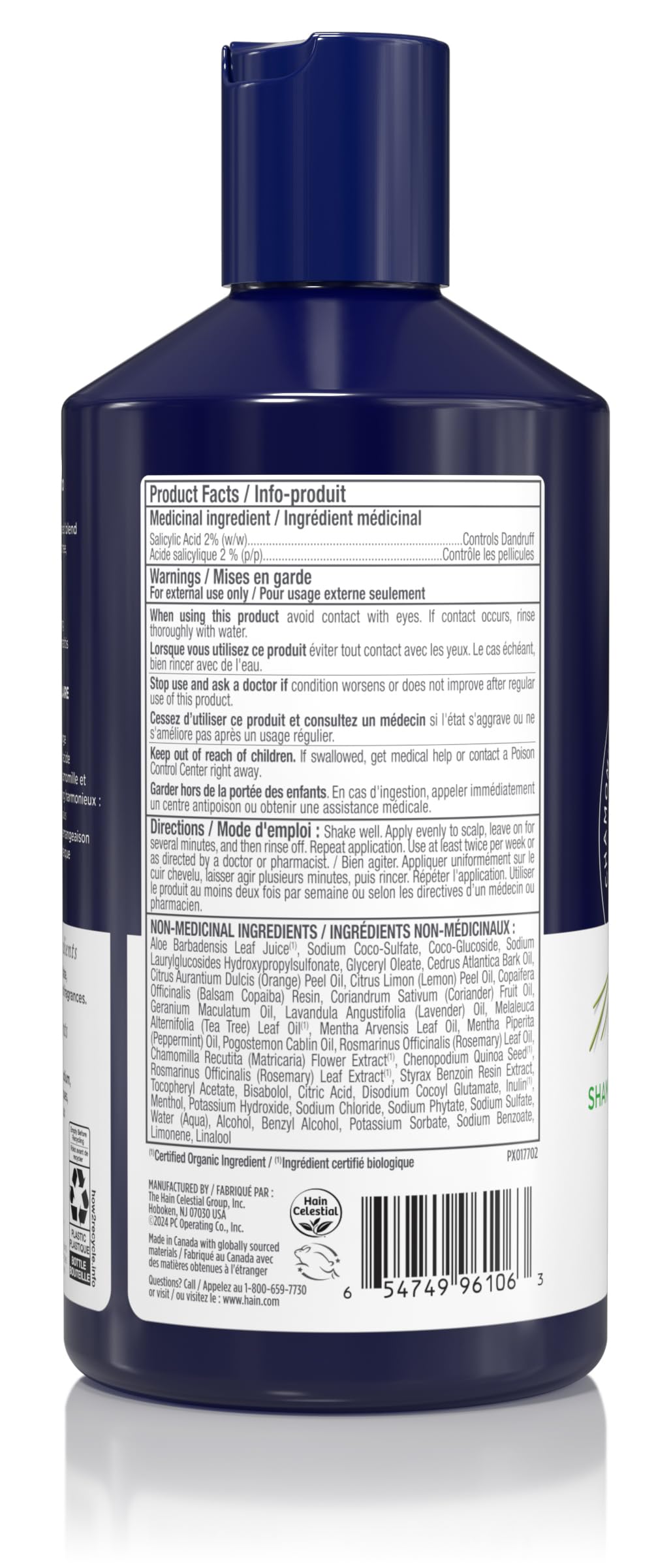 Avalon Organics Therapy Medicated Anti-Dandruff Shampoo, 14 Oz