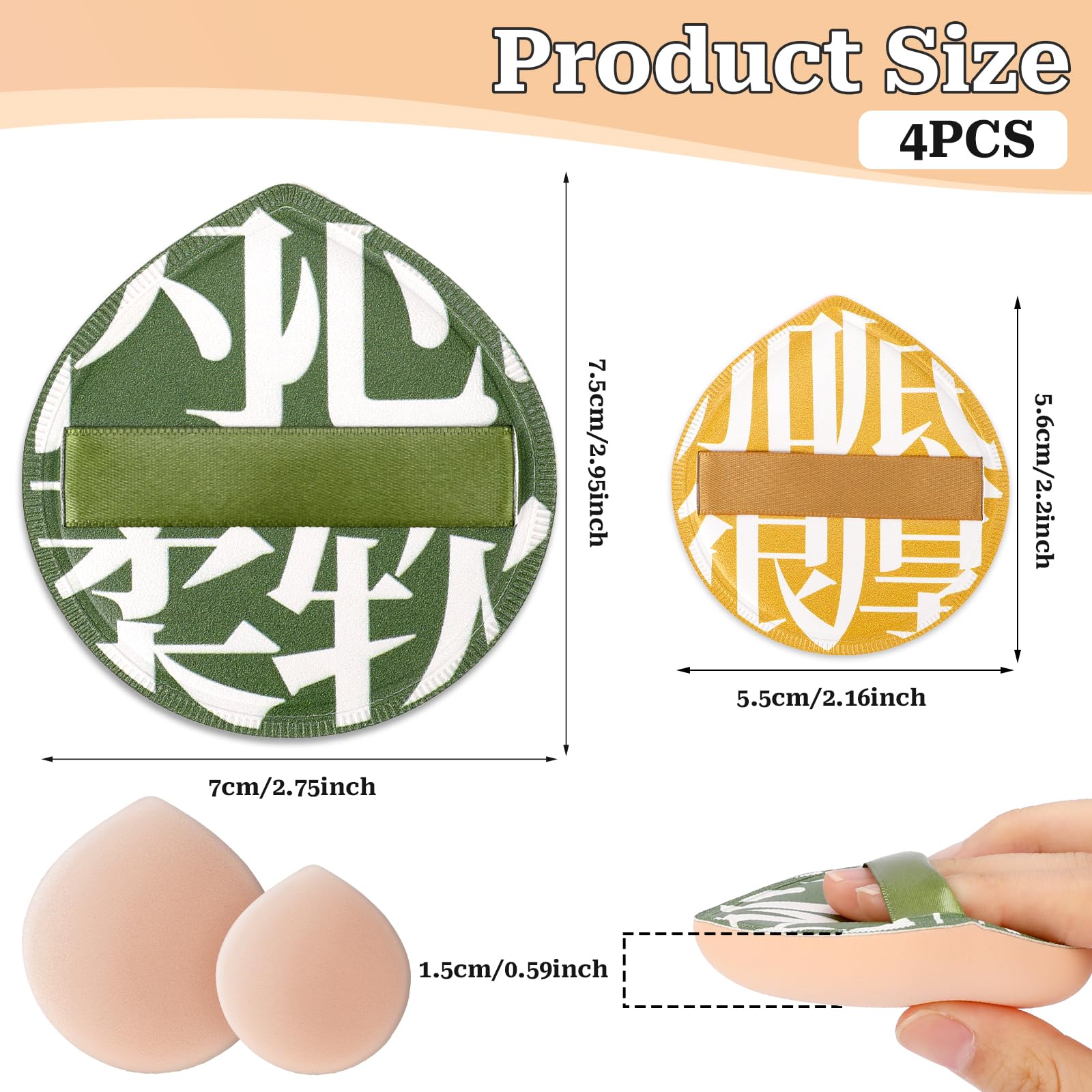 Korean Makeup Powder Puff Ultra Soft Sponge Puff For Foundation Concealer And Powder Teardrop Powder Puff Foundation Sponge Blen