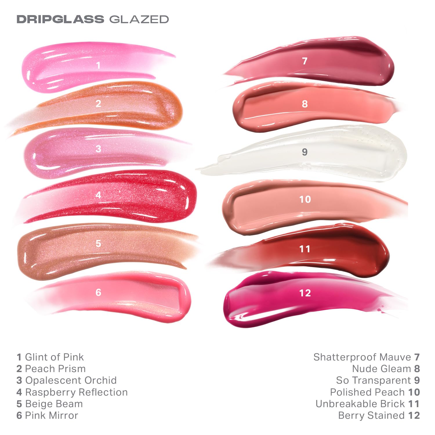 Morphe Dripglass High Shine Lip Gloss - Glazed, Semi-Sheer & Nourishing Lip Makeup - Buildable Formula Infused with Plant-Derive