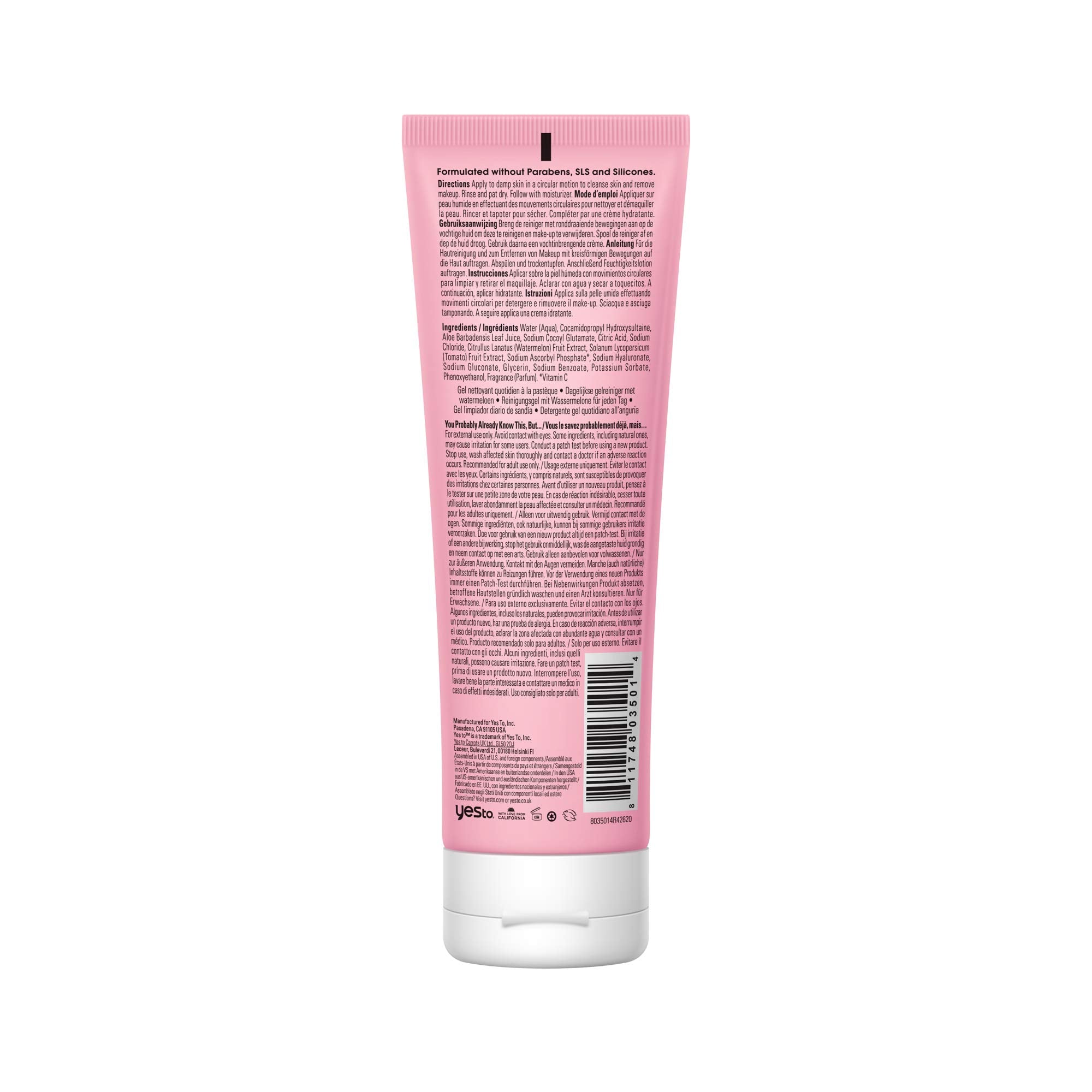 Yes To Watermelon, Light Hydration Super Fresh Cleanser, All Skin Types, Refresh & Hydrate Skin, Fresh, 4 Fl Oz