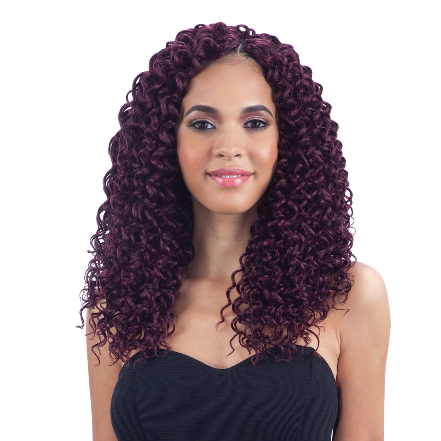 MULTI PACK DEALS! FreeTress Synthetic Hair Crochet Braids Beach Curl 12'' (4-PACK, 99J)