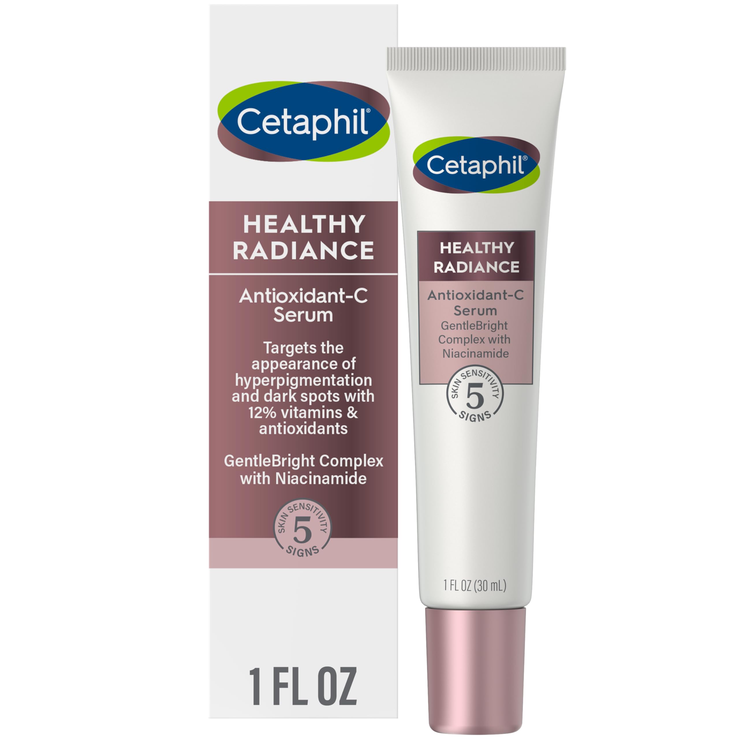 Cetaphil Face Serum, Healthy Radiance Antioxidant-C Serum, Visibly Reduces Look Of Dark Spots And Hyperpigmentation, Designed Fo
