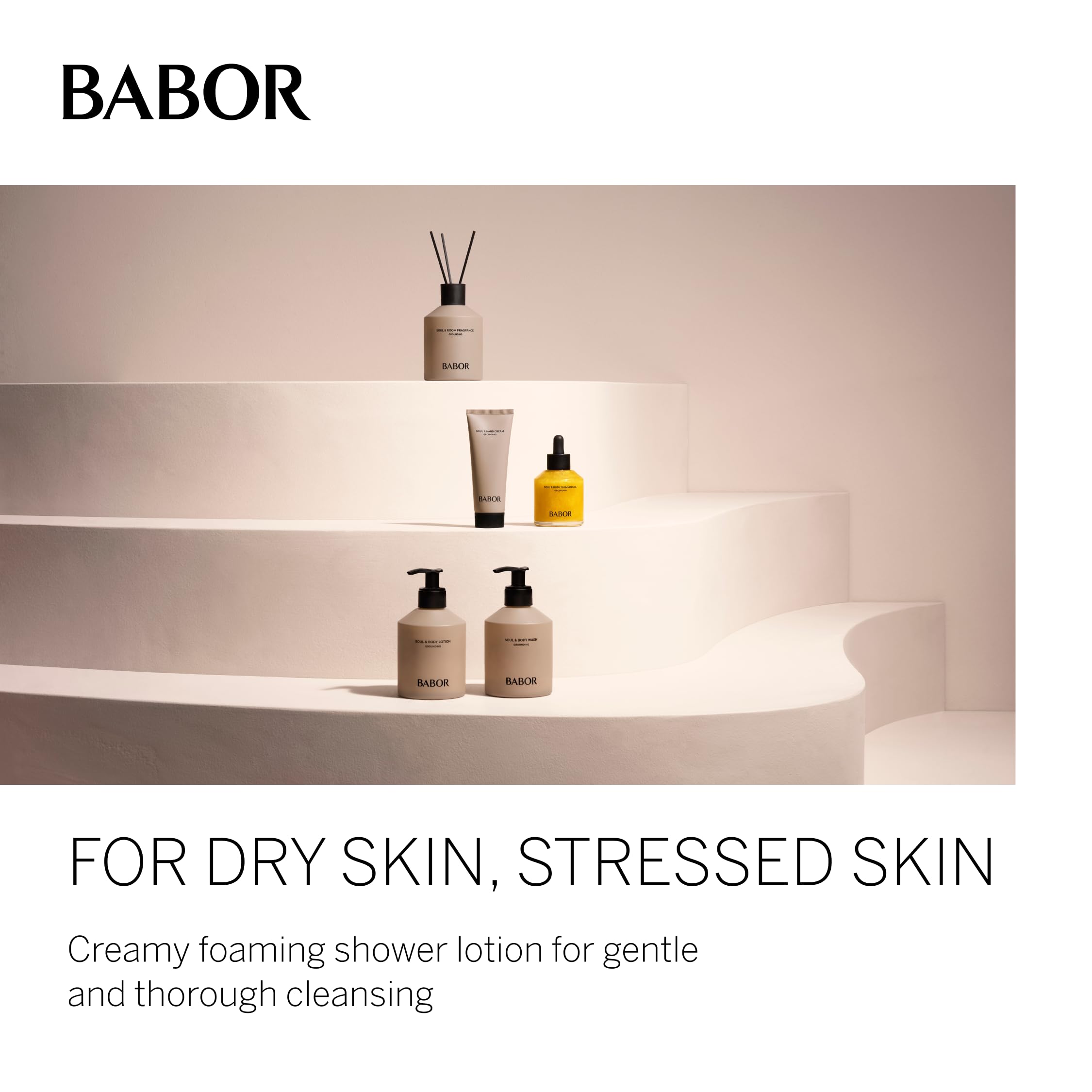 BABOR Soul & Body Wash, Nourishing Body Wash with Provitamin B5 & Glycerin for Silky-Soft, Hydrated Skin & Balanced Complexion,