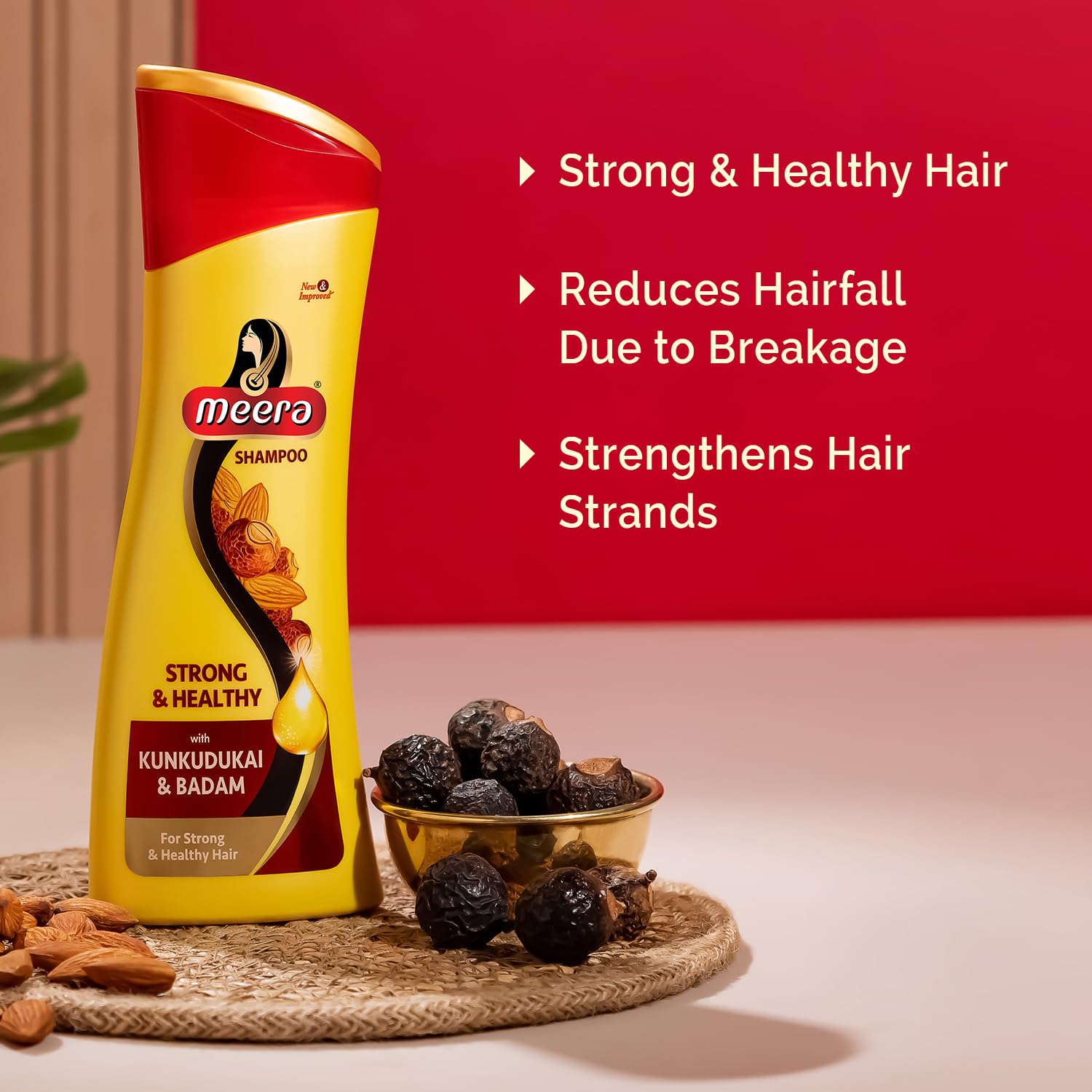 Meera Strong & Healthy Shampoo, 180Ml