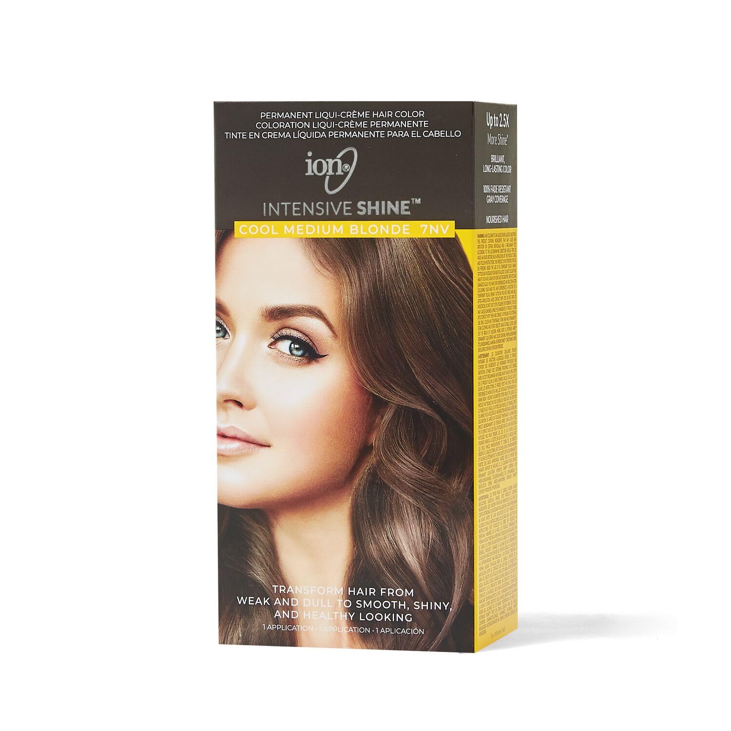 Ion Intensive Shine Hair Color Kit Cool Medium Blonde 7NV Cool Medium Blonde 7NV