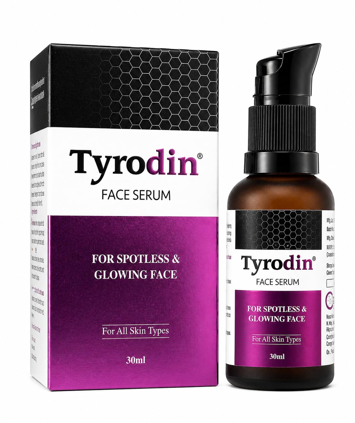 TyrooDinn Face Serum 30Ml | Vitamin C & Niacinamide Serum For Dark Spots, Pigmentation & Uneven Skin Tone | Brightening, Hydrat