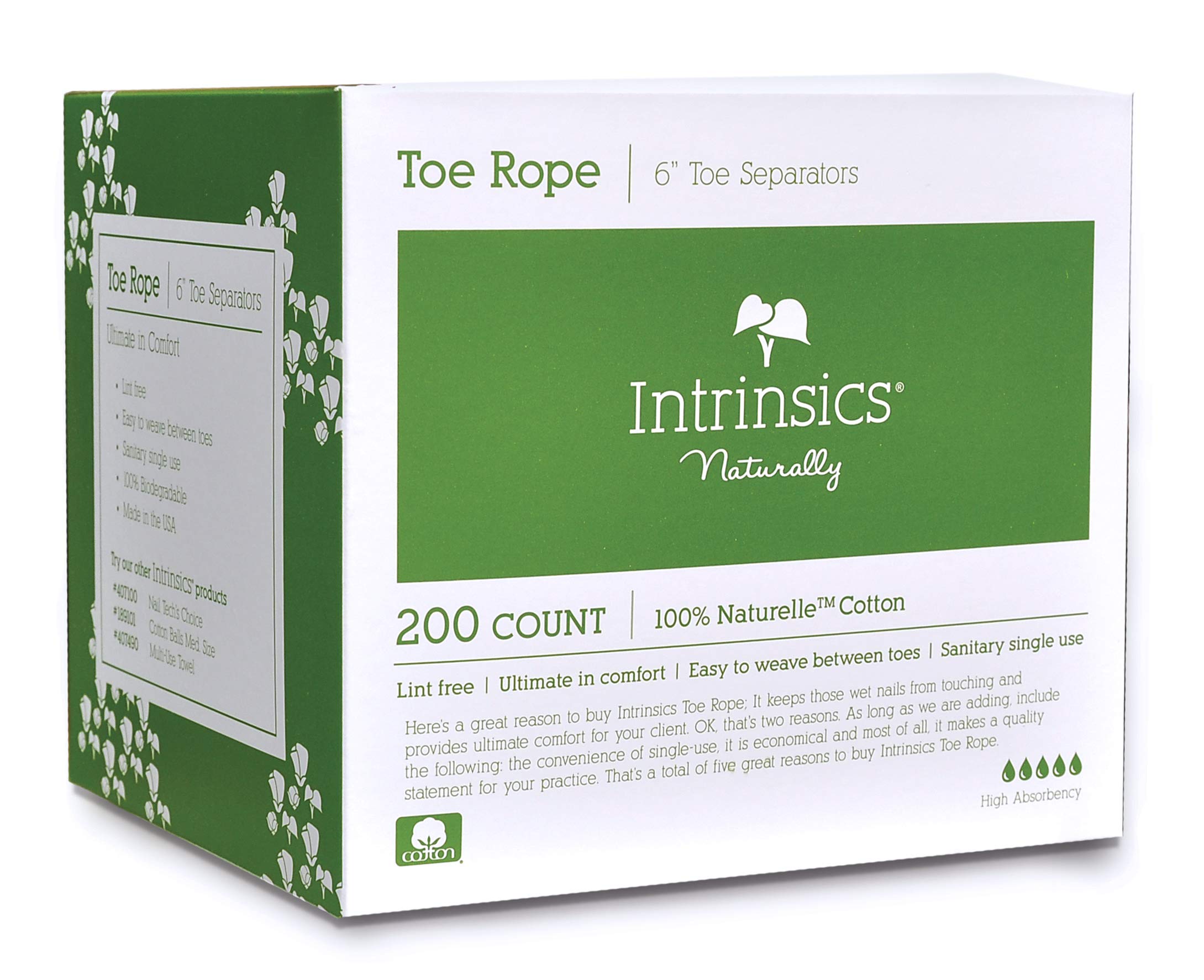 Intrinsics Pedicure Toe Rope - 6 length, 200 count