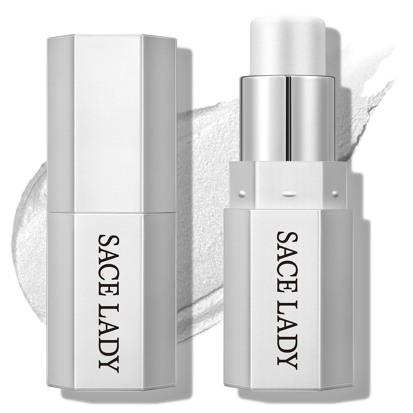 SACE LADY Highlighter Makeup Stick, Cream Glow Shimmer for a Radiant Finish, Easy to Blend & Long-Lasting Highlight Make Up for 