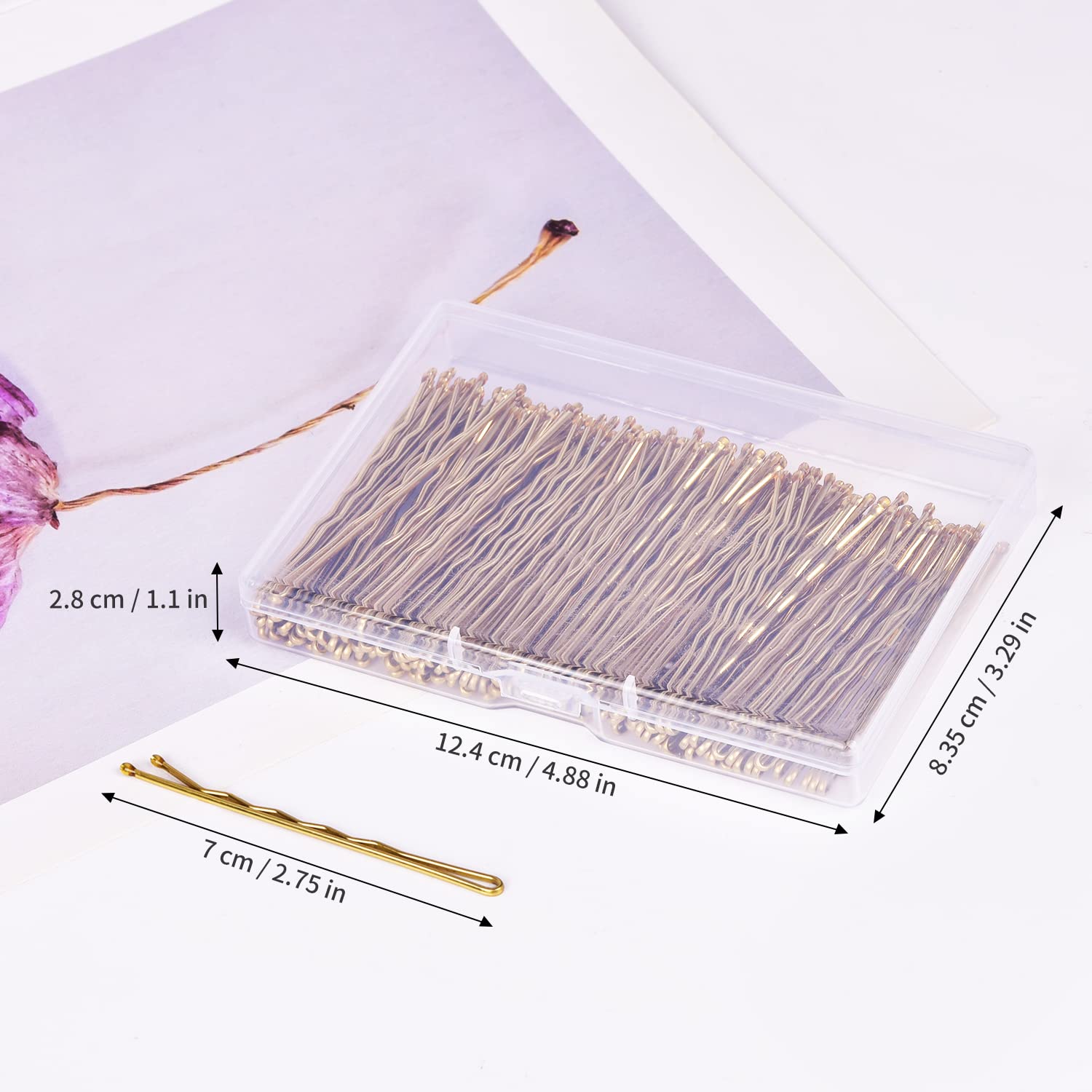 MORGLES 2.75 ''Long Bobby Pins for Thick Hair, 120PCS Large Bobby Pins Blonde for Women Girls with Box