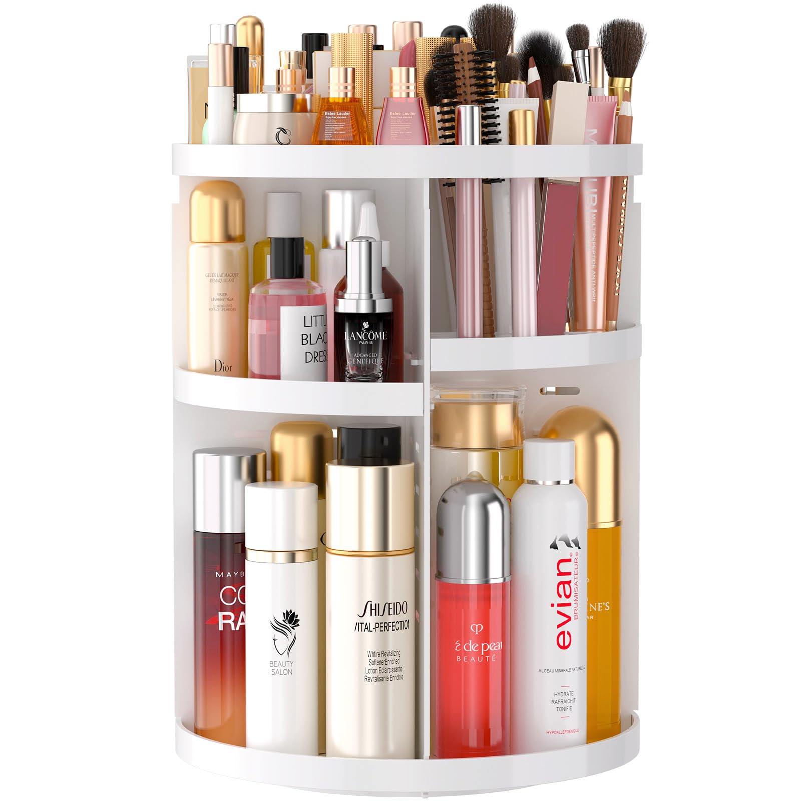 360 Large Rotating Makeup Organizer Countertop, Clear Acrylic Makeup Organizers, Organizador De Perfumes, 7 Layers Large Make Up