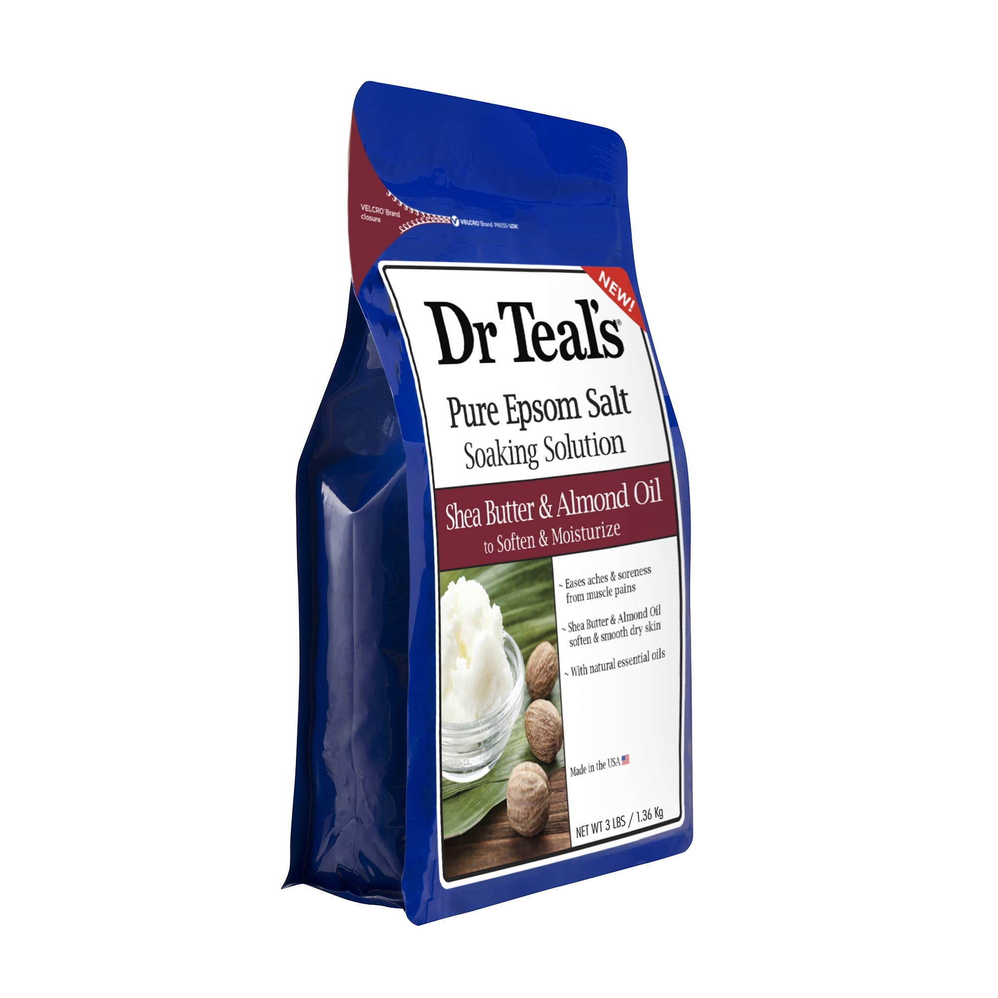 Dr. Teal'S Shea Butter & Almond Oil Bath Soak Gift Set (4 Pack, 3Lbs Ea.) - Soften And Moisturize Formula Blended With Pure Epso