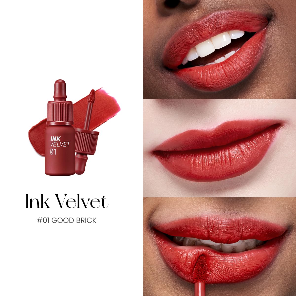 Peripera Ink the Velvet Lip Tint - High Pigment Color, Longwear, Weightless, Not Animal Tested, Gluten-Free, Paraben-Free (021 V