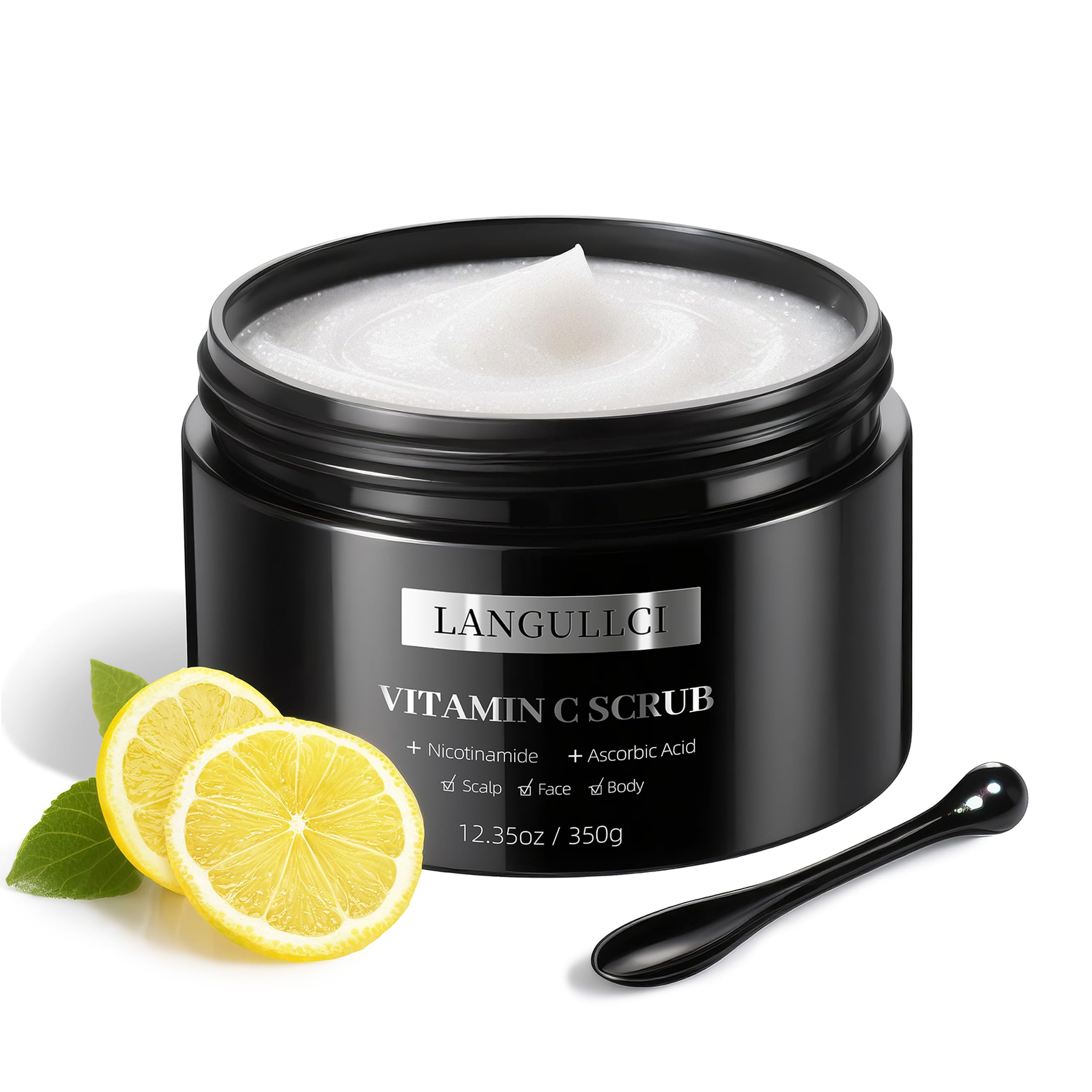 3in1 Microdermabrasion Scrub, Face Body Scalp, exfoliating, 12.3 oz