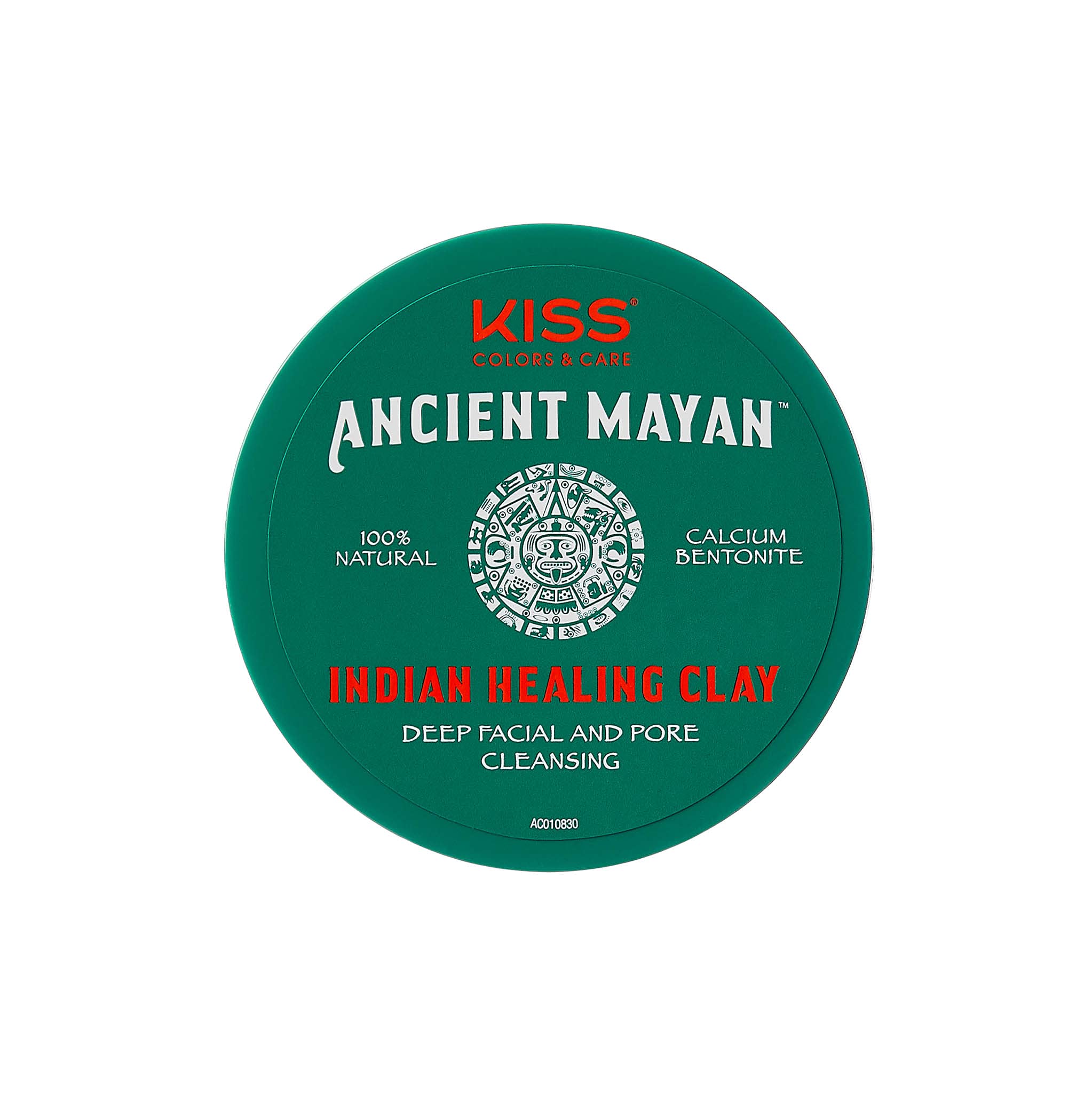 Kiss Ancient Mayan Indian Healing Clay, 100% Natural, For Deep Facial and Pore Cleansing, Deep Hair Conditioning (8 oz.)