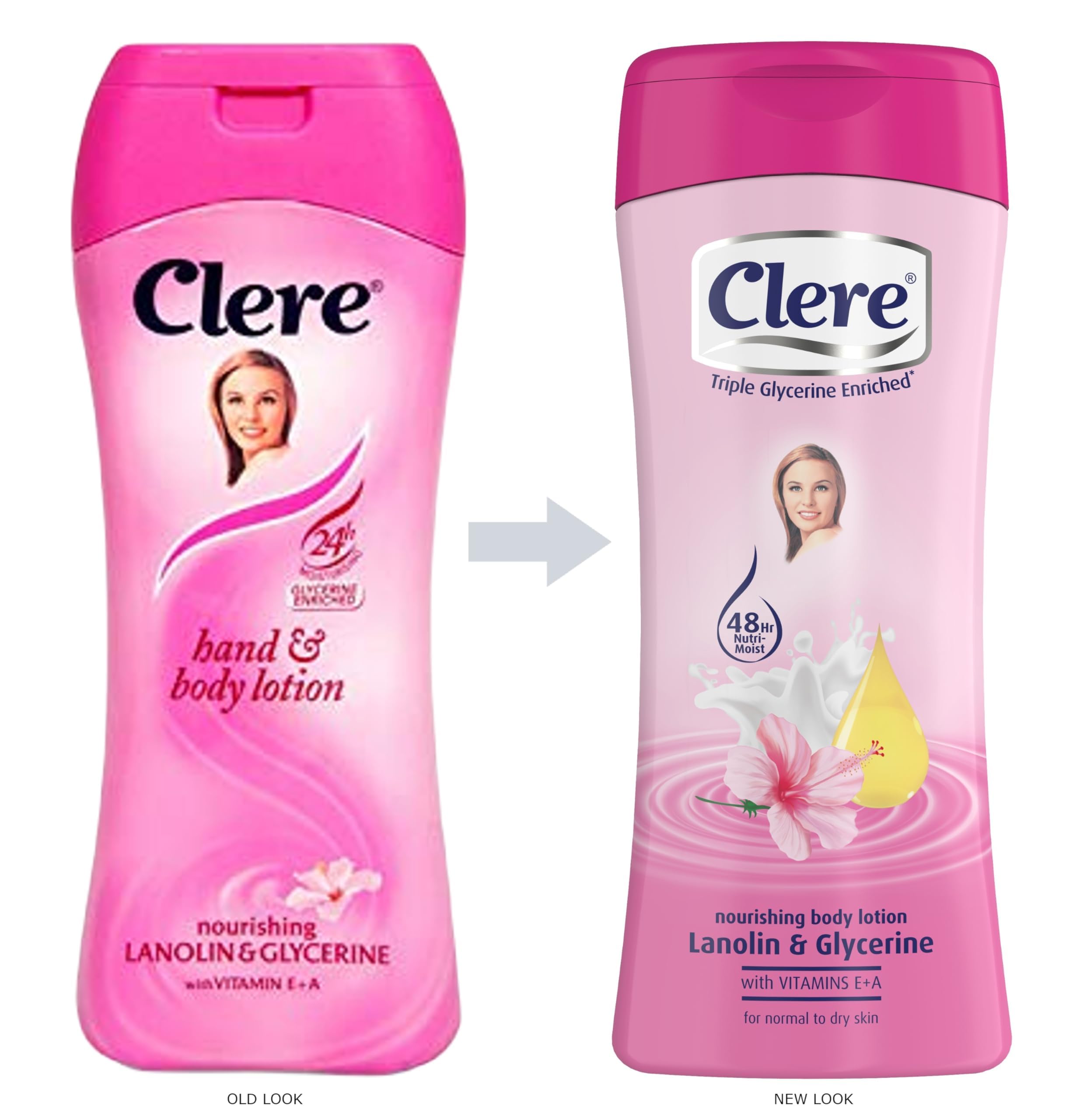 CLERE Hand and Body Lotion, Nourishing Lanolin and Glycerine With Vitamin E & A 400 ml (Pack of 1)