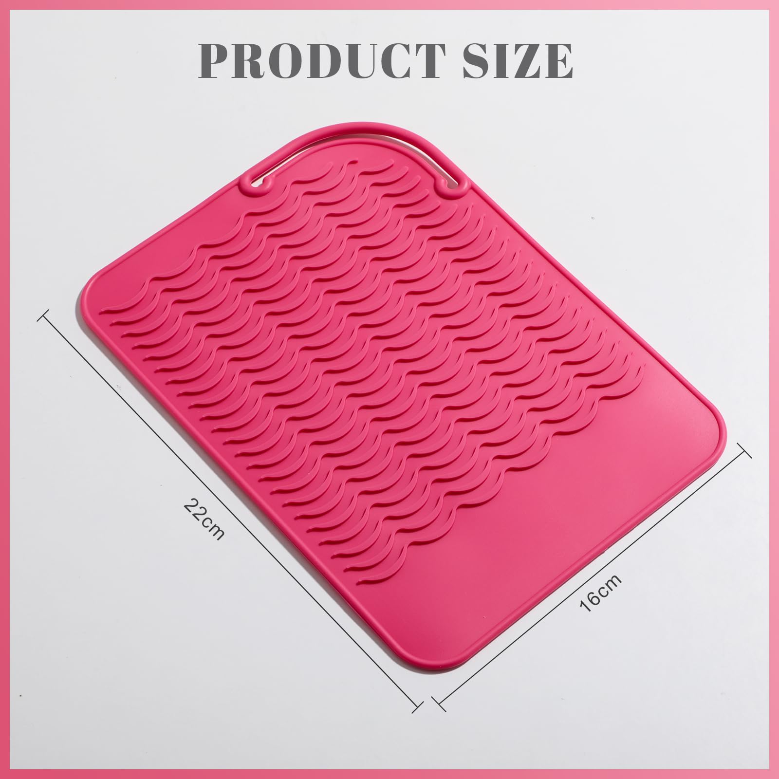Oneleaf Portable Heat Insulated Silicone Mat - Designed for Curling & Flat Irons, Hair Straighteners - Versatile and Durable Hea