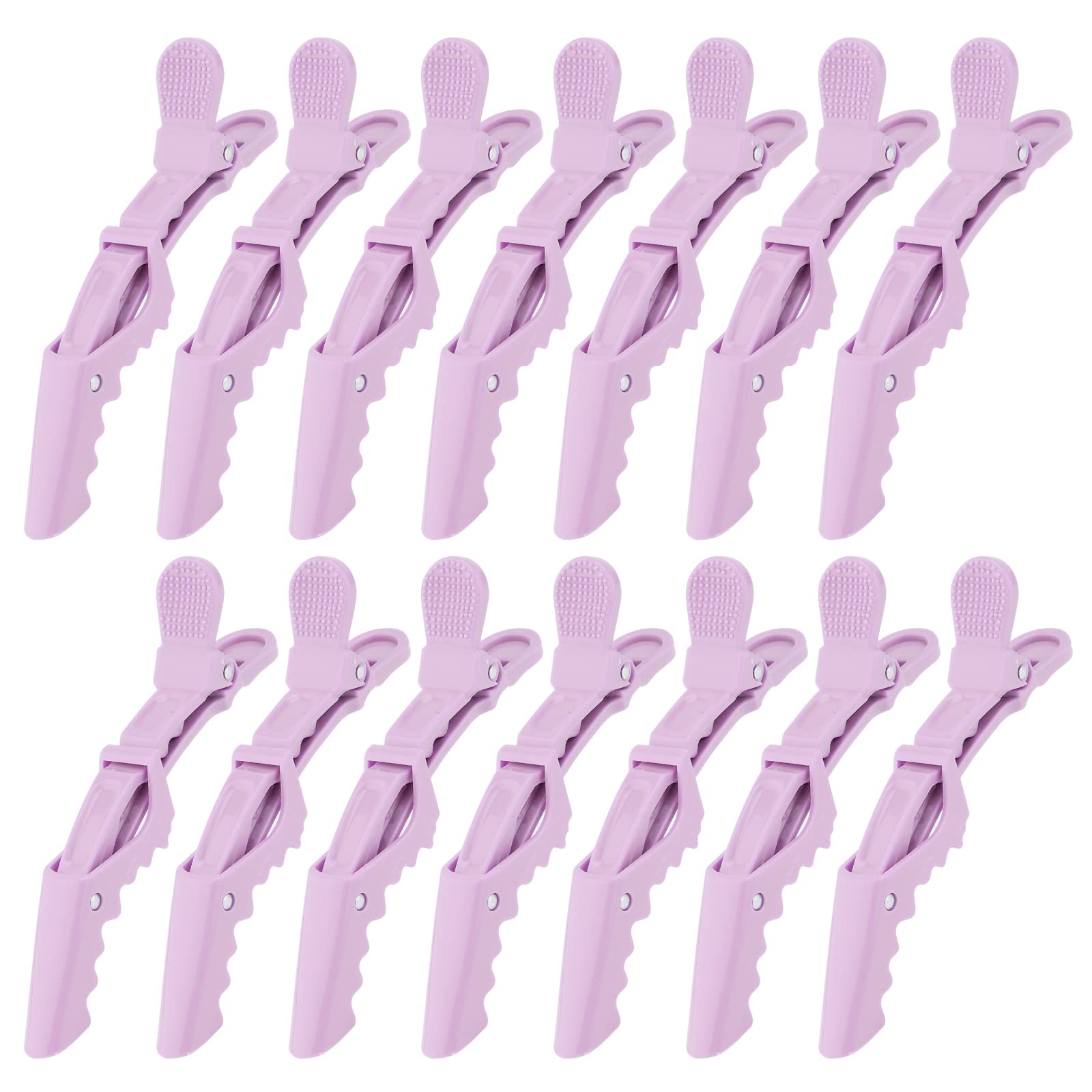 Ondder 14 Pcs Light Purple Alligator Hair Clips for Styling Sectioning Larger Salon Pro Hair Clips for Barber Hair Clips for Col