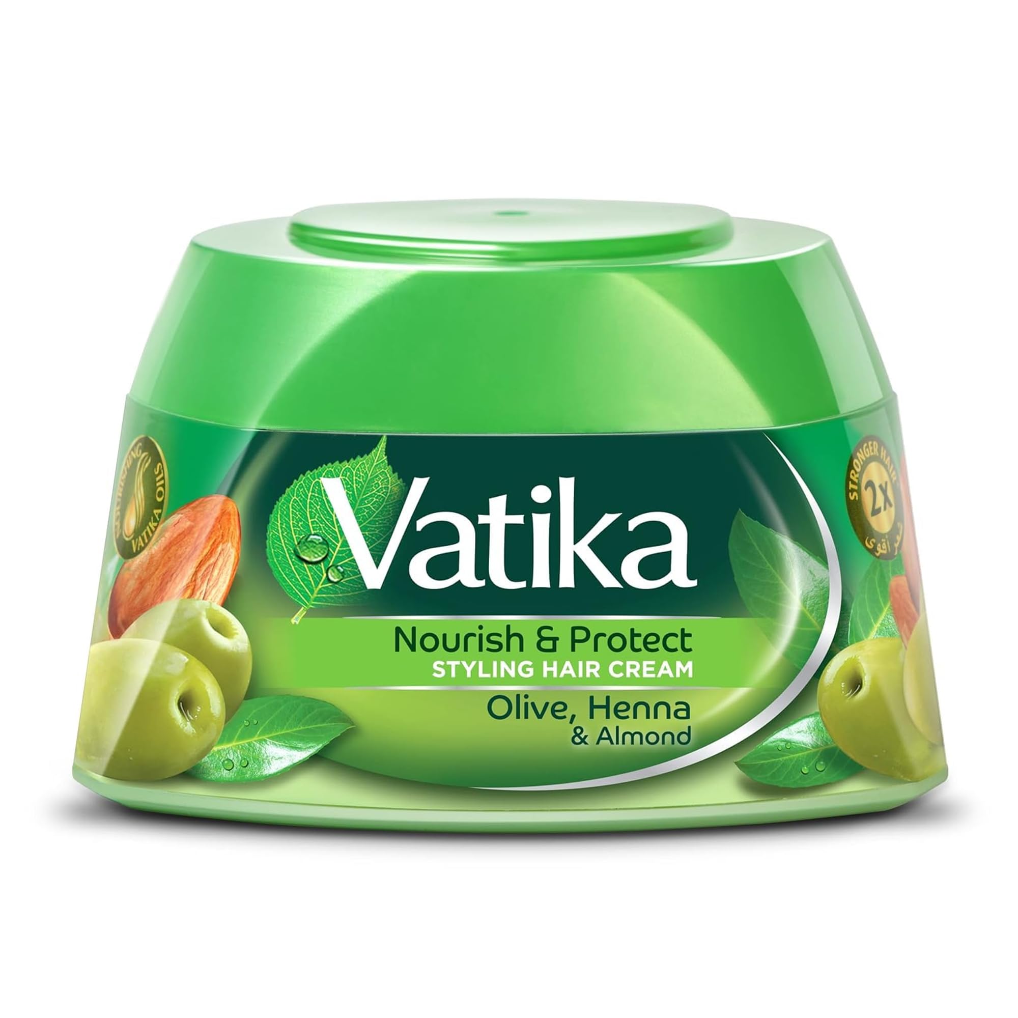Dabur Vatika Naturals Hair Cream, Natural Moisturizing Hair Cream for Men and Women with All Hair Types - Short, Long, Dry or Co