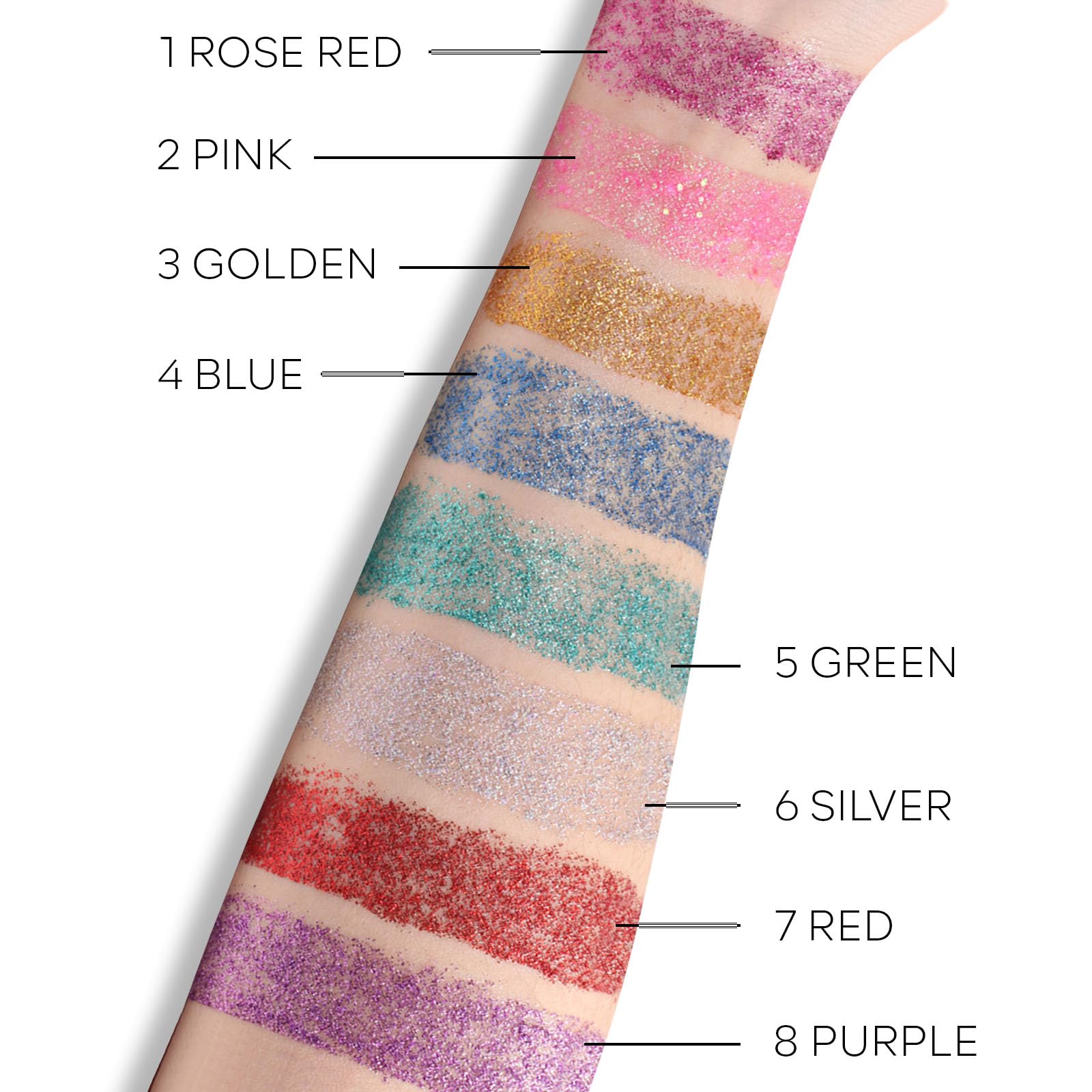 KYDA Body Glitter Stick, Chunky Glitter Gel for Face Body Hair, Sparkling Holographic Mermaid Sequins Paint, Waterproof Multiuse