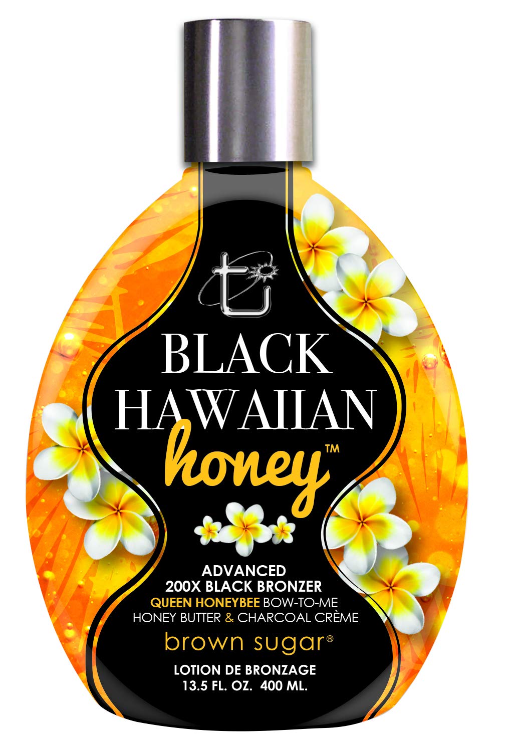Brown Sugar Black Hawaiian Honey Bronzer,Lotion,Antioxidant,for All, 13.5 Oz
