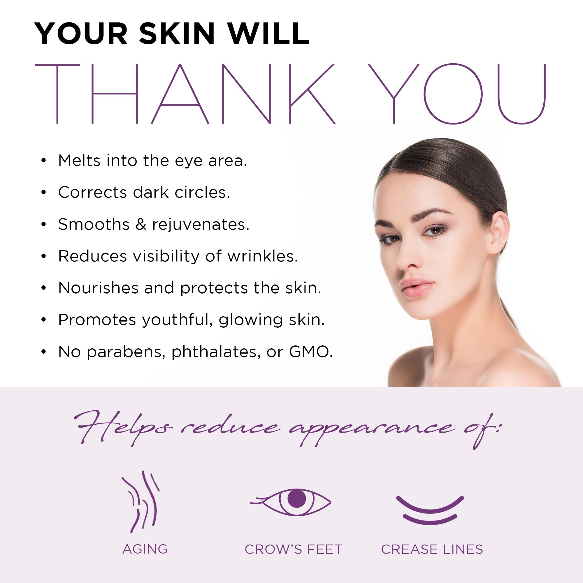 Azure Collagen & Vitamin C Anti Aging Eye Serum - Toning, De-Puffing & Brightening Serum - Reduces Wrinkles, Fine Lines & Dark C