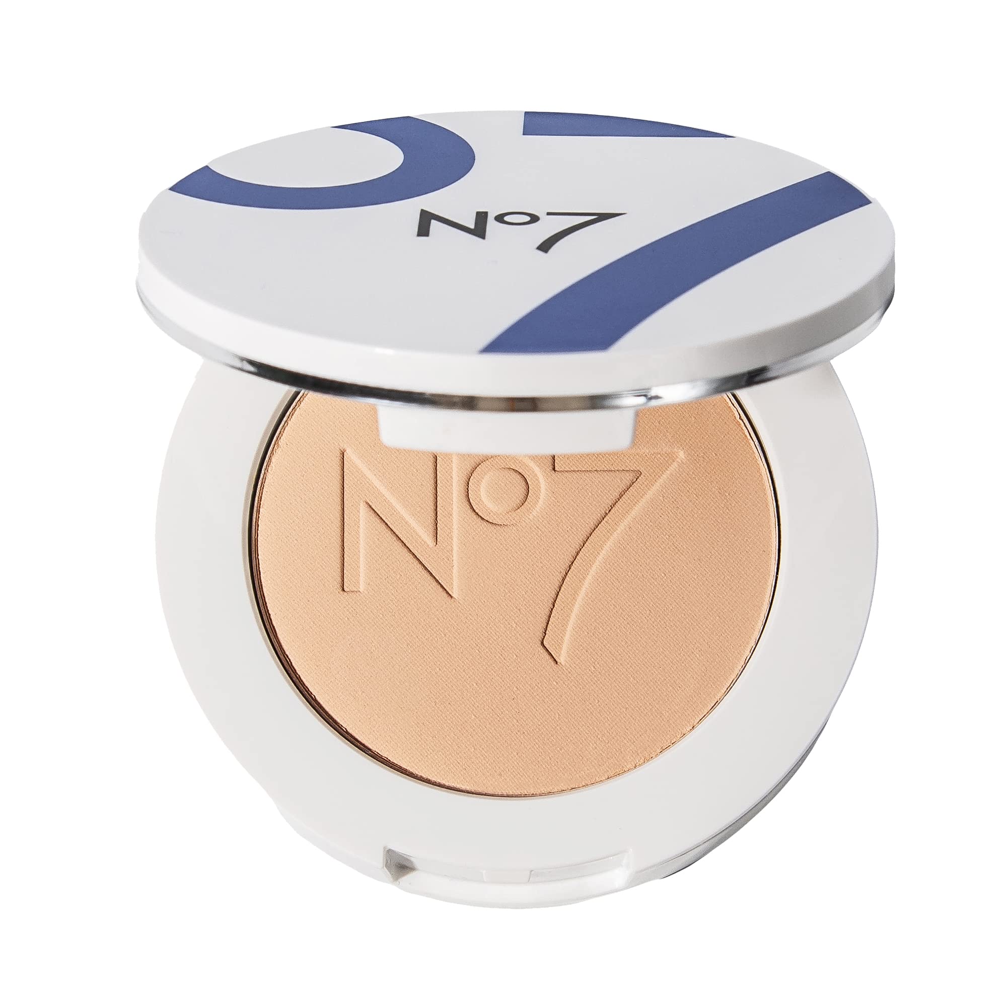 No7 Lift & Luminate Triple Action Powder - Medium - Pressed Makeup Setting Powder For Face - Compact Setting Powder Reduces The