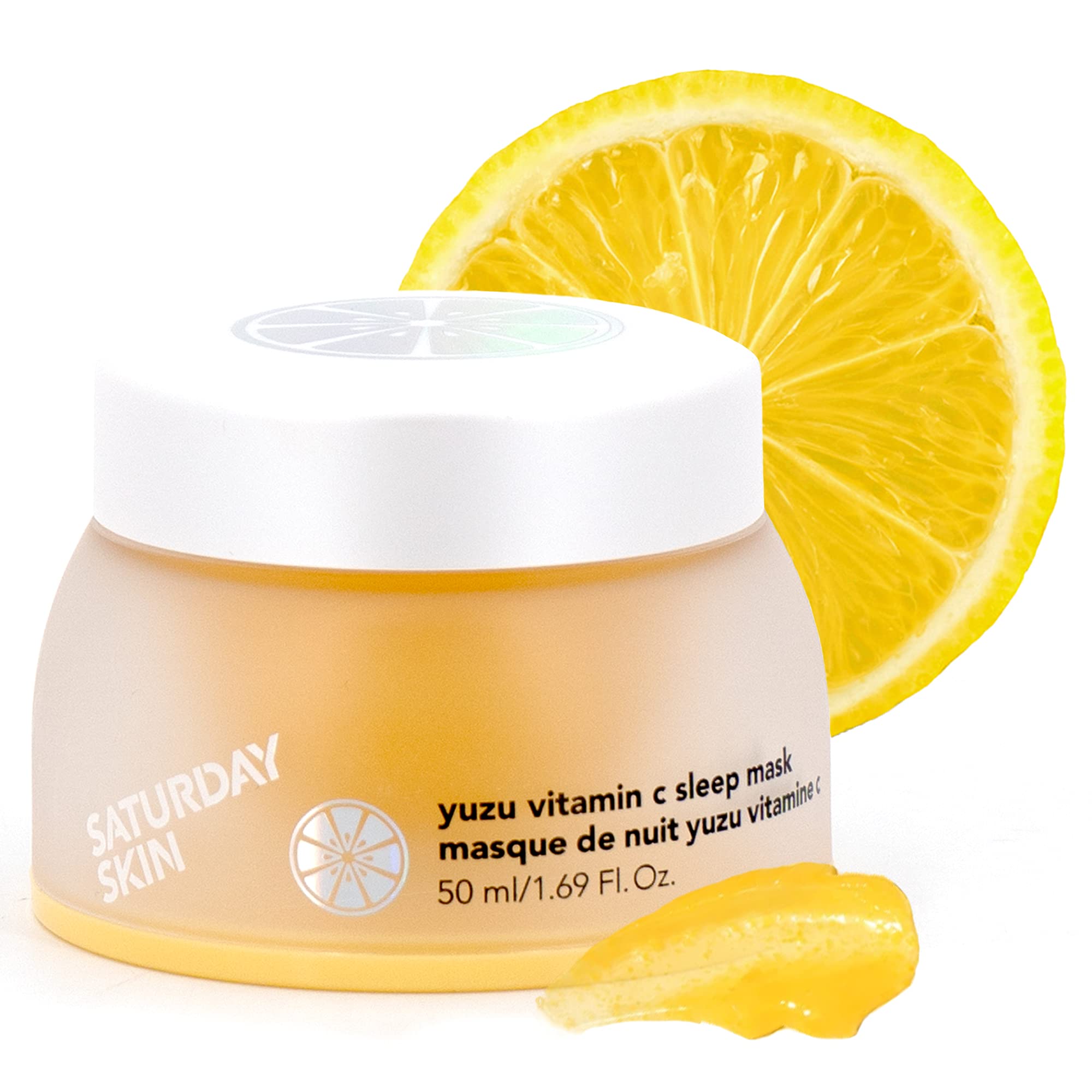 Saturday Skin Yuzu Vitamin C Sleep Overnight Face Mask Skin Care Retinol Niacinamide Face Moisturizer Brightening Sleeping Mask,
