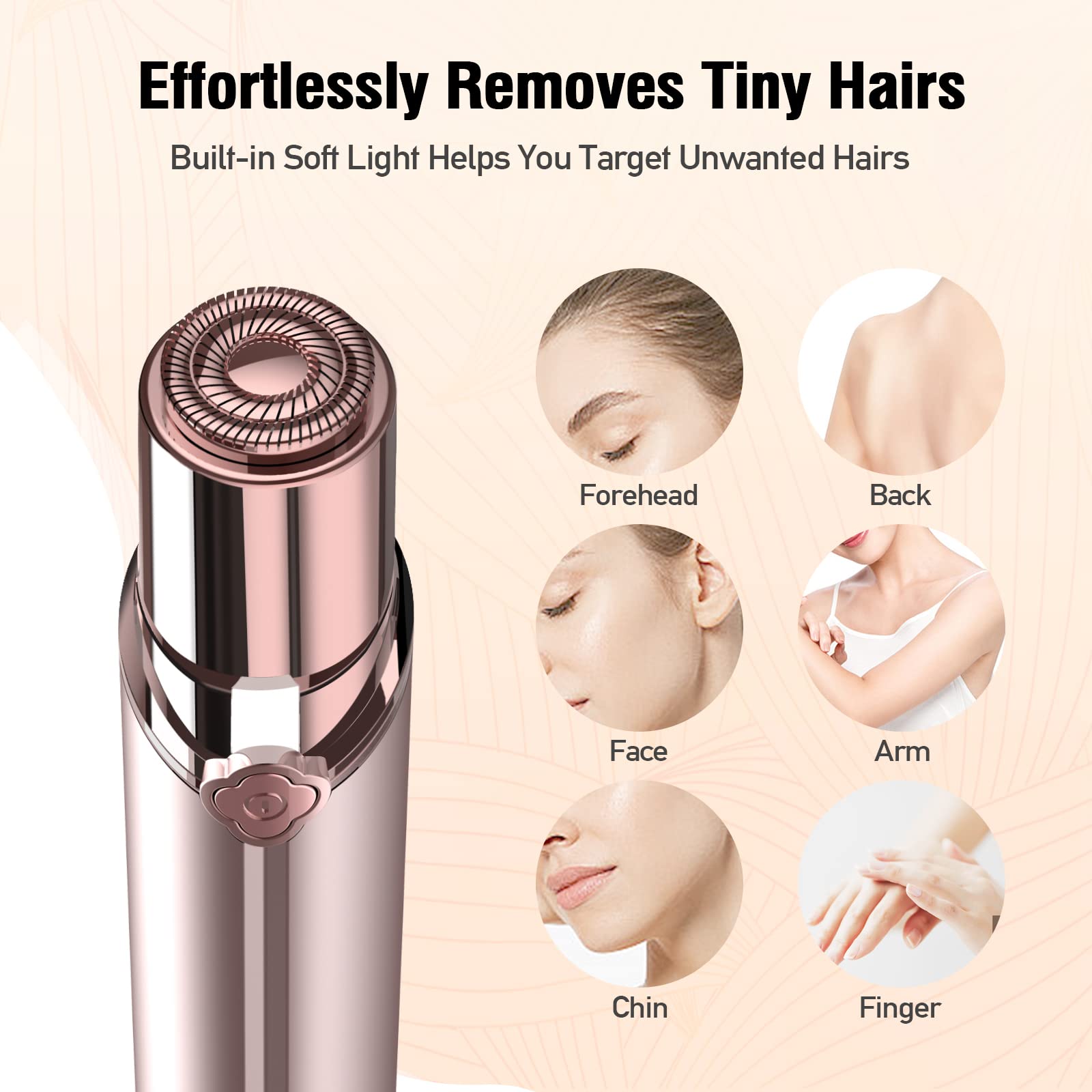 Facial Hair Removal for Women, Hair Removal Device(2023), SEIHAI Rechargeable Hair Remover for Women, Facial Hair Remover for Fa