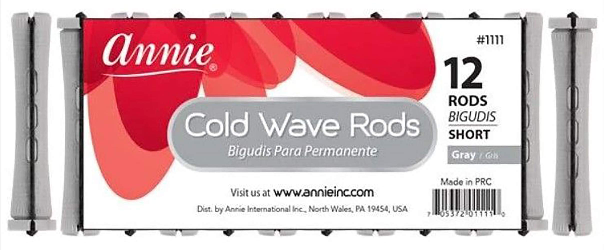 3 Packs of Annie Cold Wave Rods(Short) #1111 12Pcs/Pack