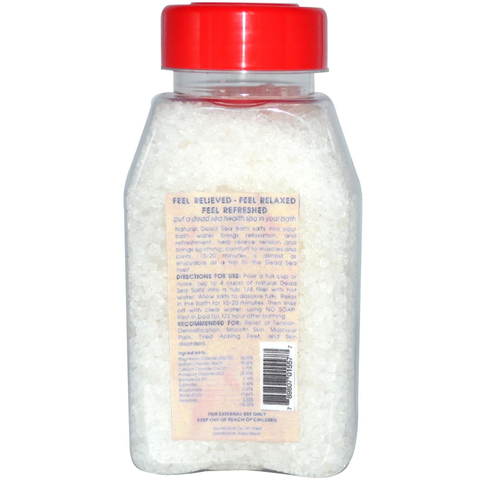 Sea Minerals Bath Salt From The Dead Sea, 16 Oz