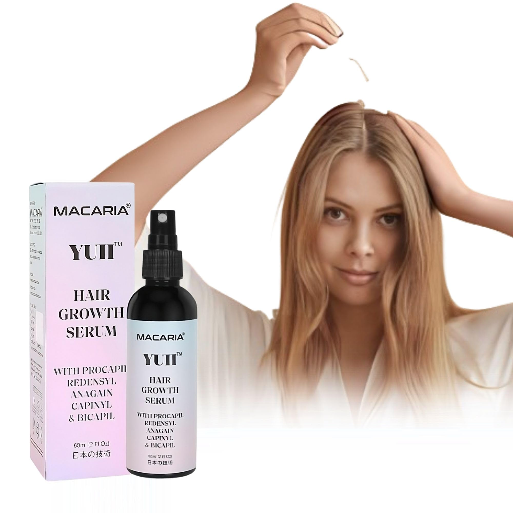 MACARIA Yuii hair loss serum for girls and boys Japanese technology